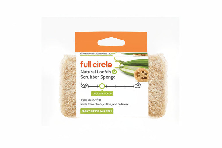 full-circle-100-plastic-free-loofah-scrubber-sponge-natural-loofah-plant-based-c image 7