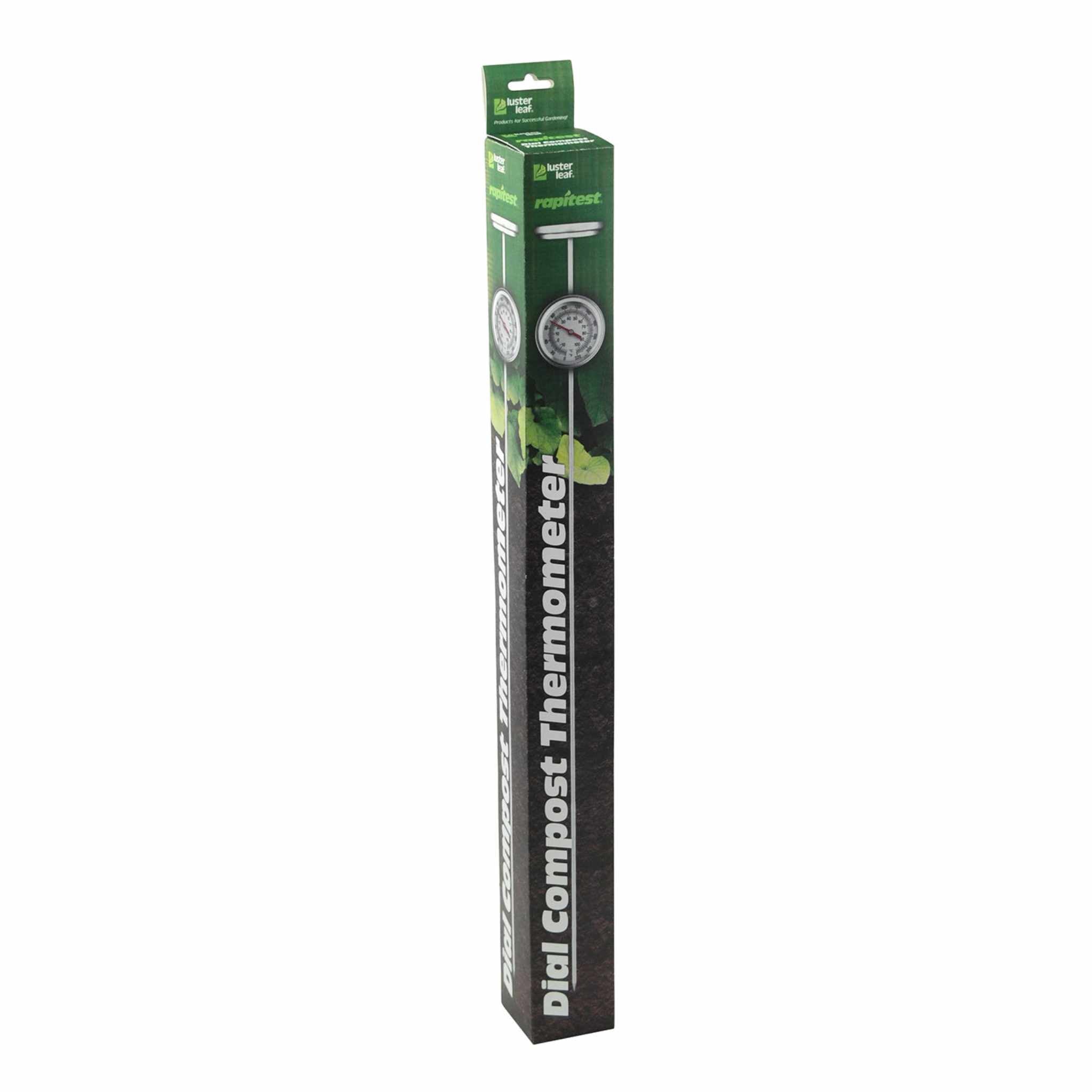 luster-leaf-rapitest-dial-compost-thermometer-19-inch-stainless-steel-accurate-c image 1