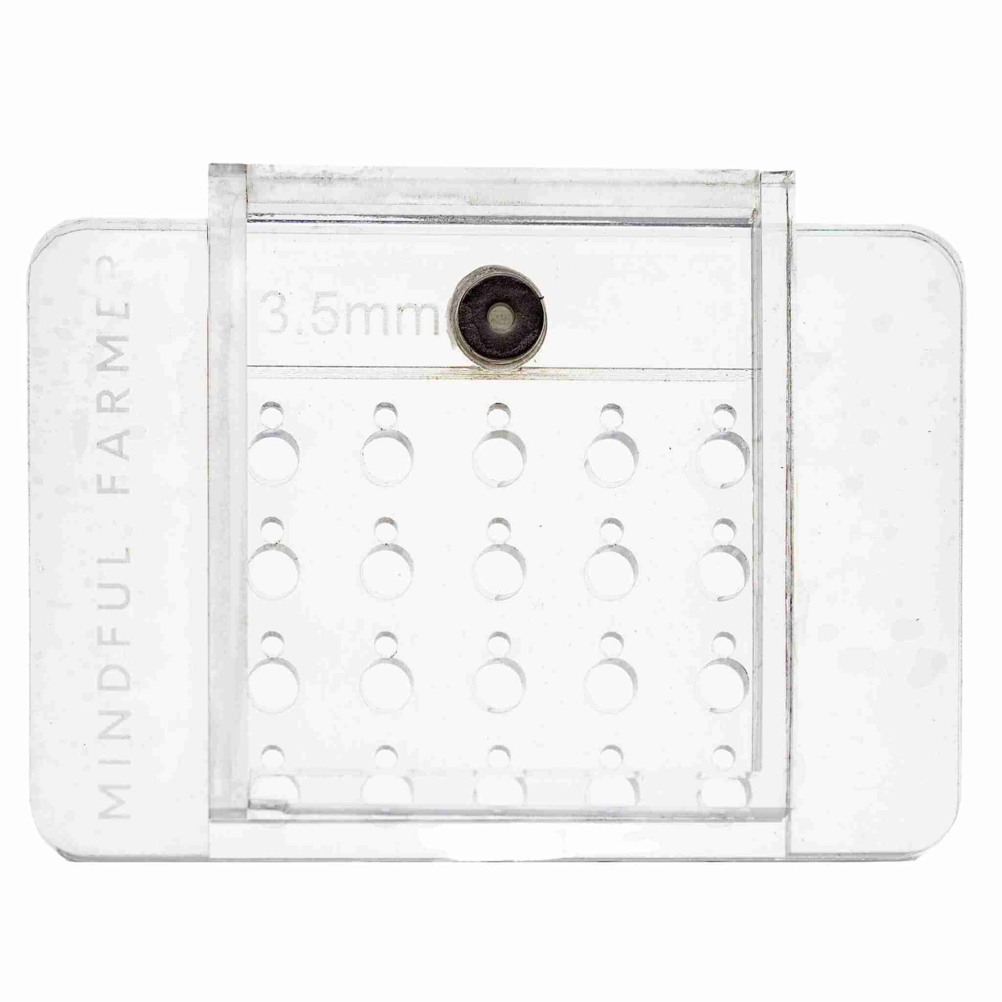 soil-block-drop-seeder-mini-20-complete-set-by-mindful-farmer-acrylic-precision image 1