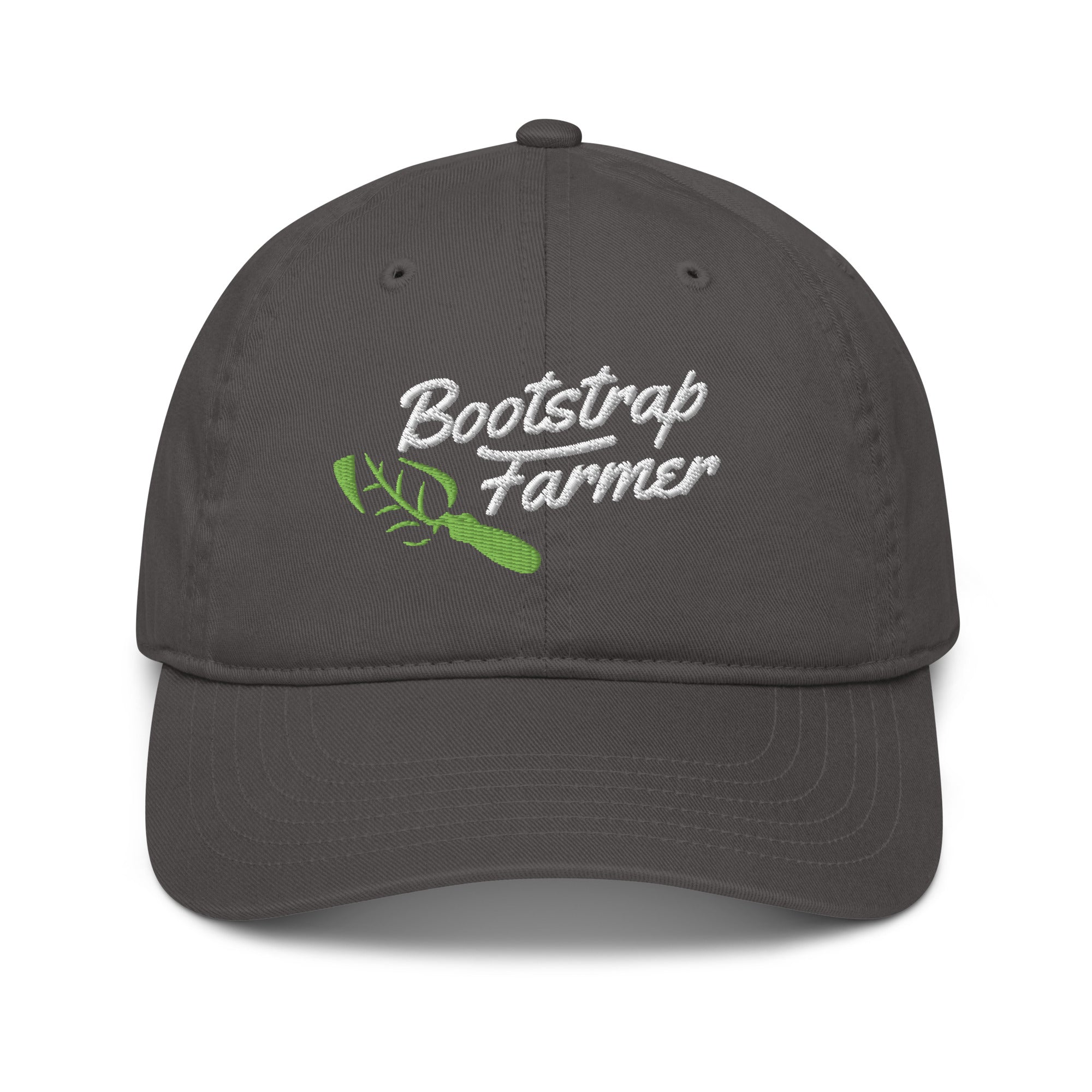 seed-savers-society-organic-embroidered-hat-bootstrap-farmer-100-organic-cotton image 1