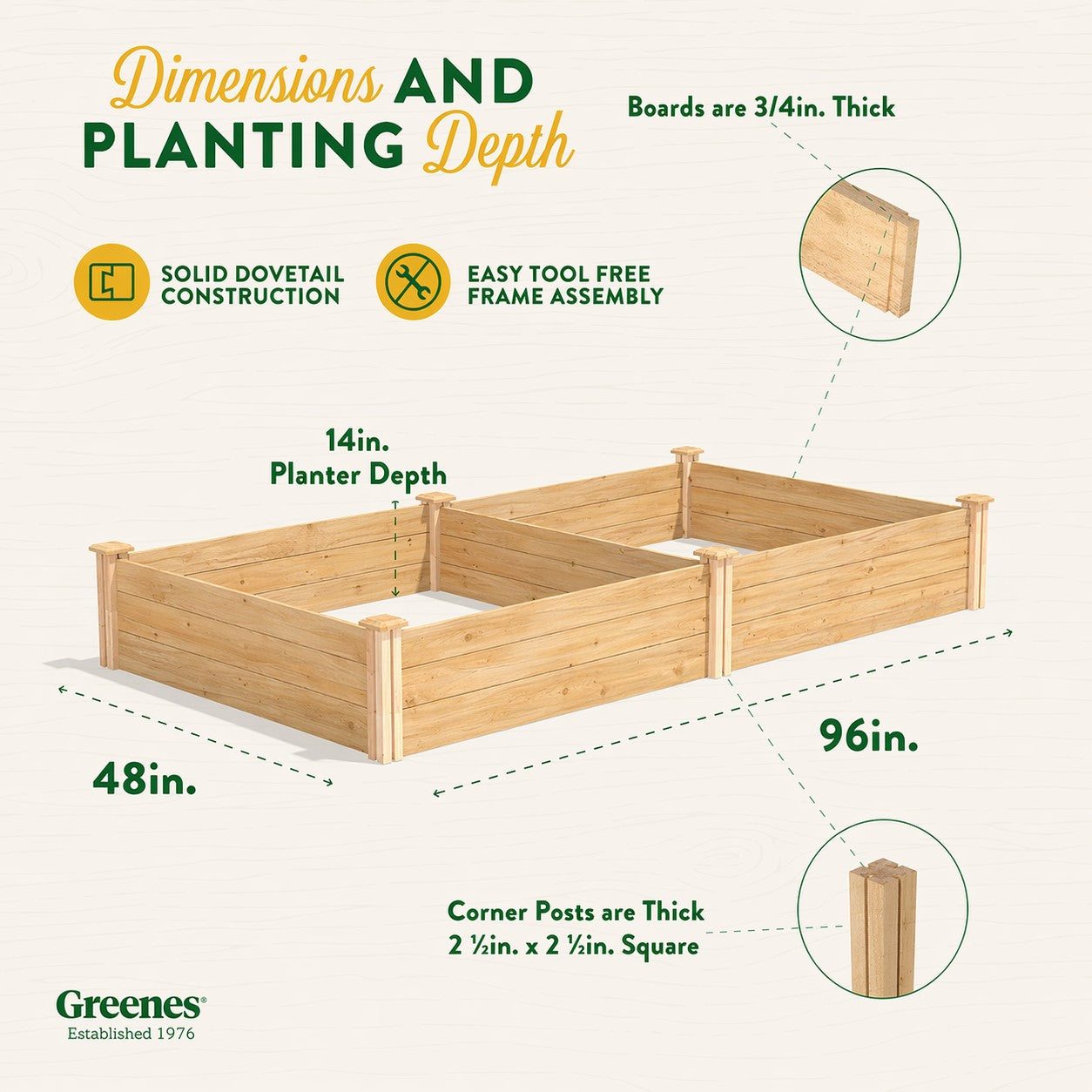 greenes-fence-premium-cedar-raised-garden-bed-4-ft-x-8-ft-x-14-in-rc12s28b image 7