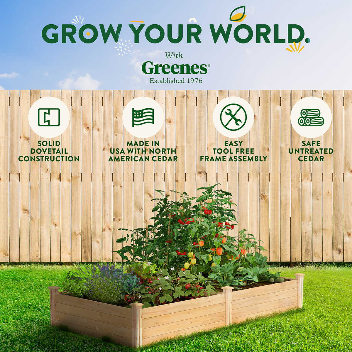 greenes-fence-classic-cedar-raised-garden-bed-4-ft-x-8-ft-x-14-in-rc12s28b-c image 5