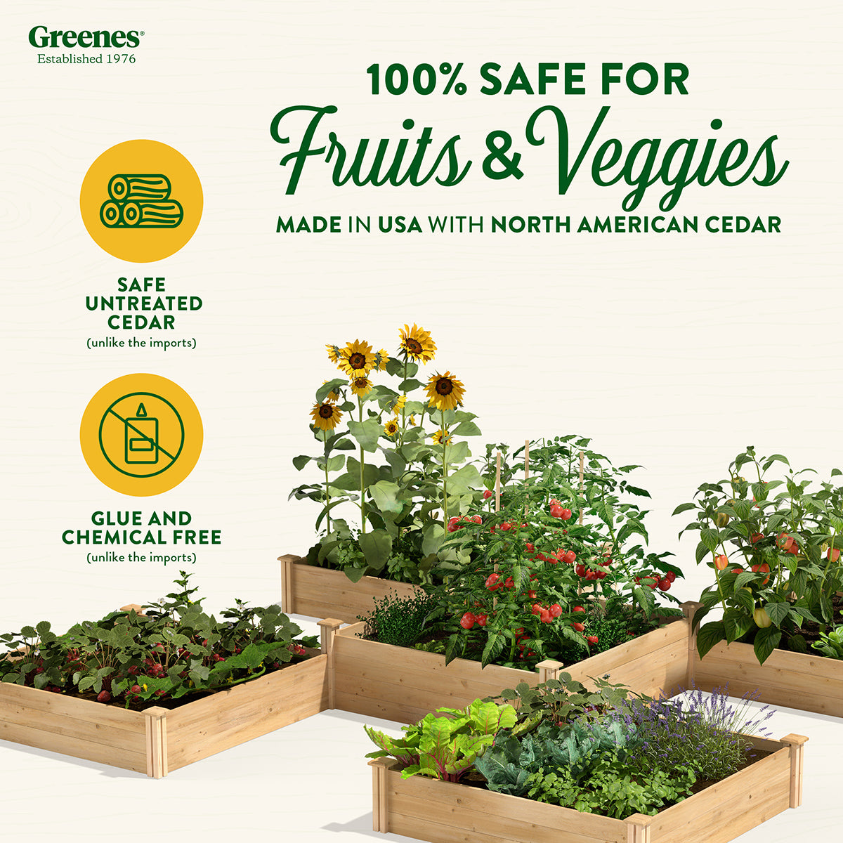 greenes-fence-rc12t8s64b-premium-cedar-raised-garden-bed-80-sq-ft-12-ft-x-12-ft- image 3