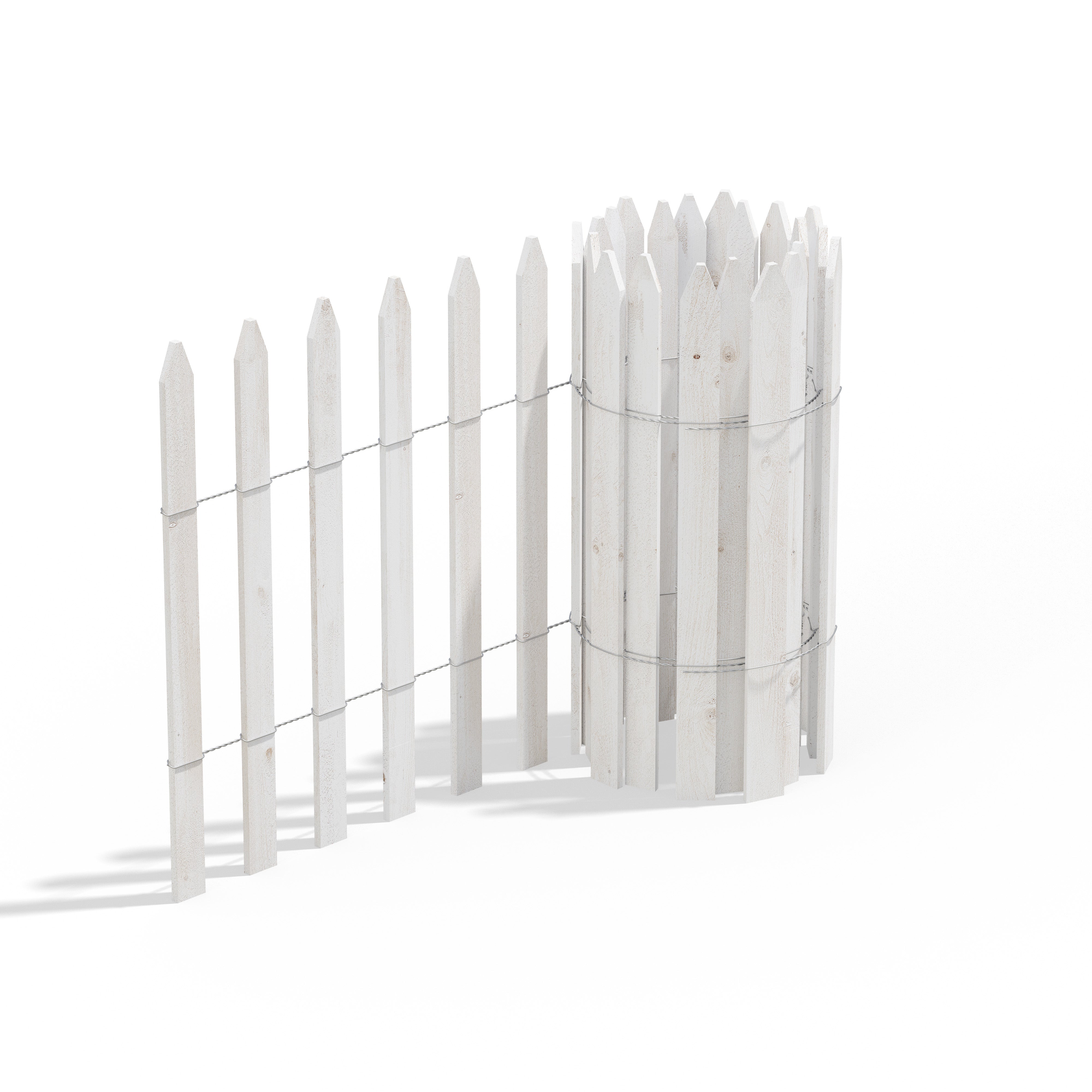 greenes-fence-white-cedar-garden-picket-fence-with-cedar-stake-installation-syst image 2