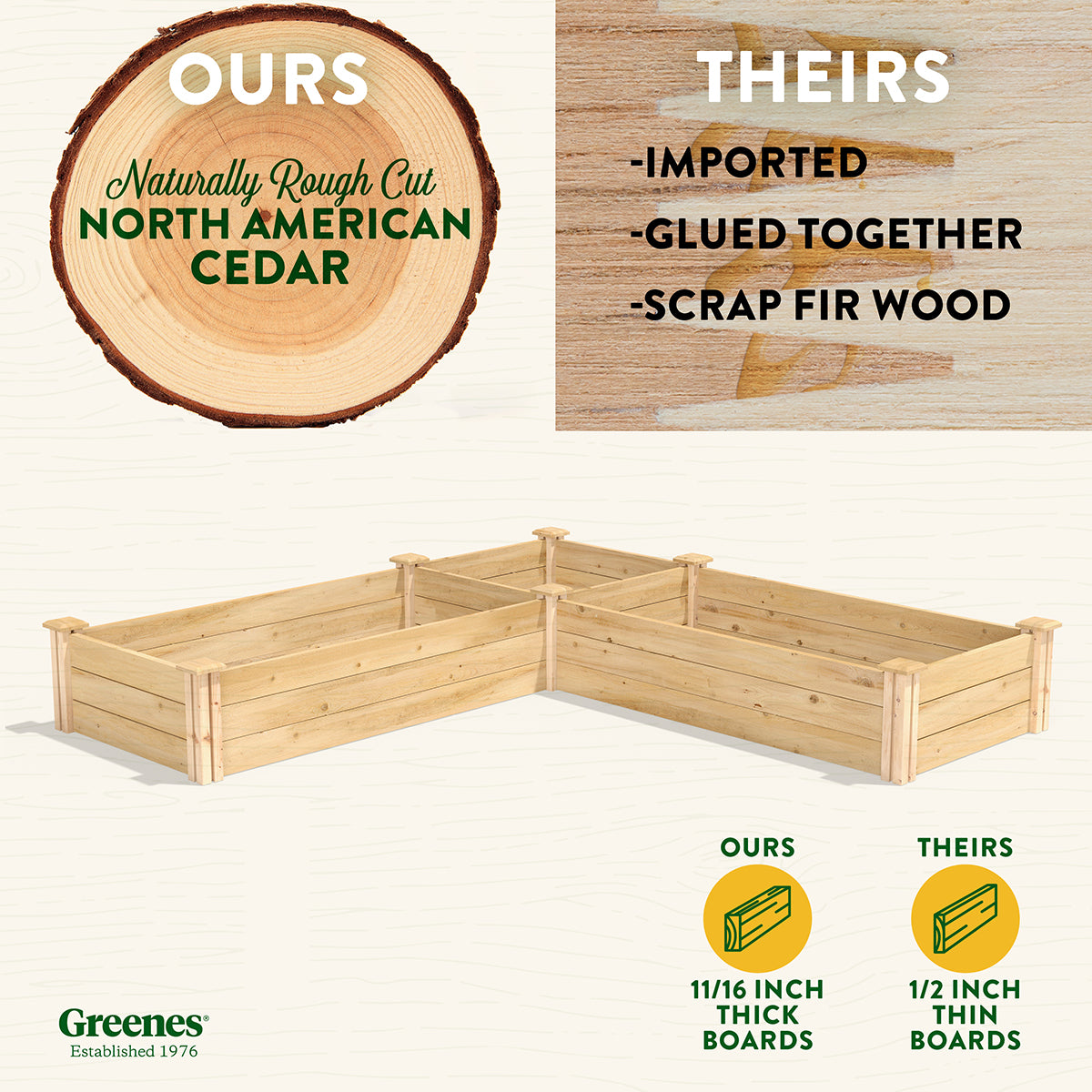 greenes-fence-premium-cedar-raised-garden-bed-corner-unit-multiple-sizes-3-4-in- image 2