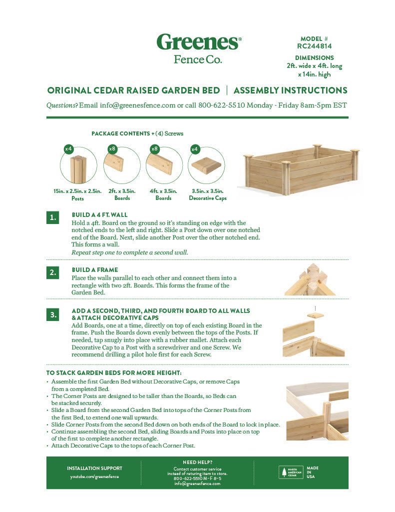 greenes-fence-premium-cedar-raised-garden-bed-2-ft-x-4-ft-x-14-in-3-4-in-thick-r image 5