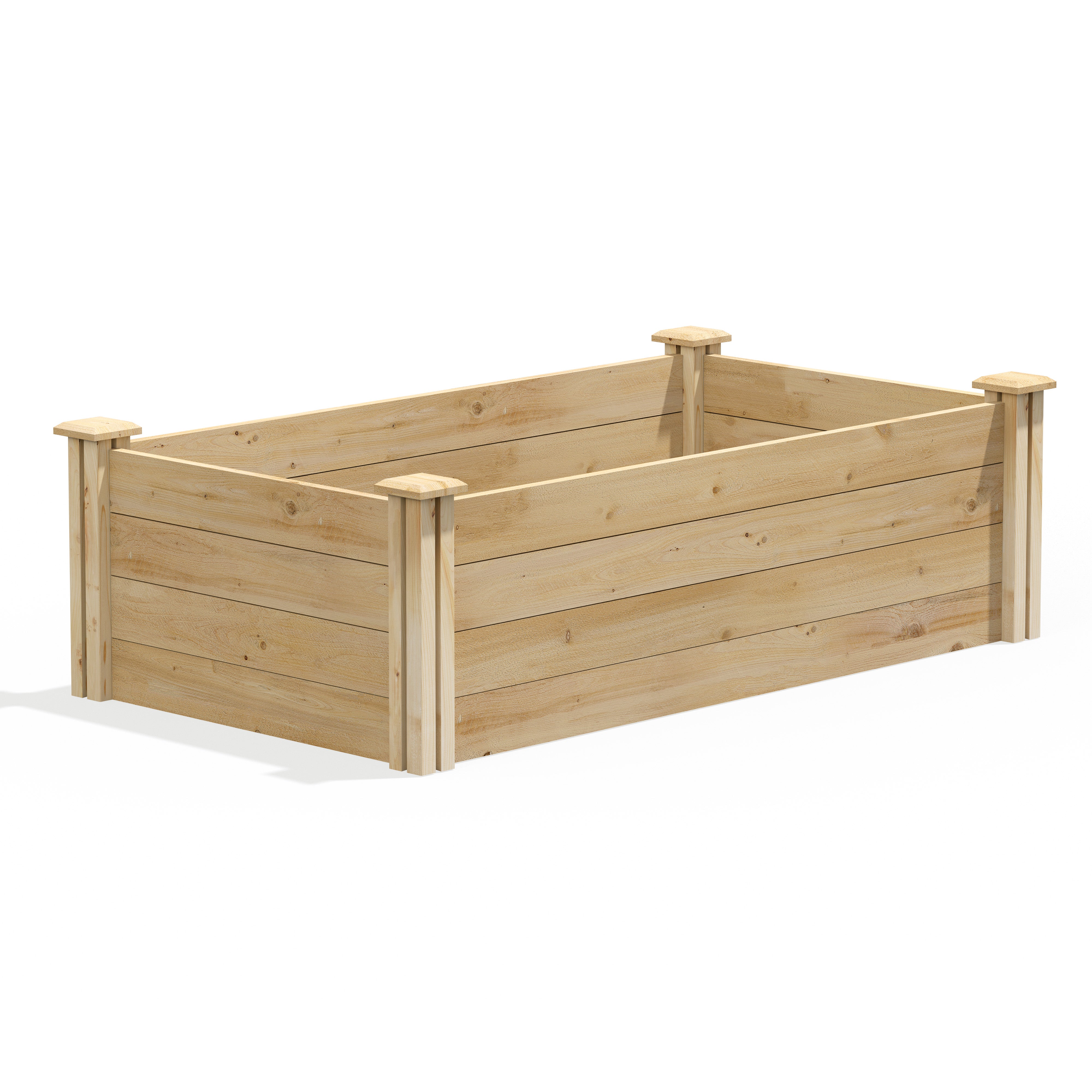 greenes-fence-premium-cedar-raised-garden-bed-2-ft-x-4-ft-x-14-in-3-4-in-thick-r image 2
