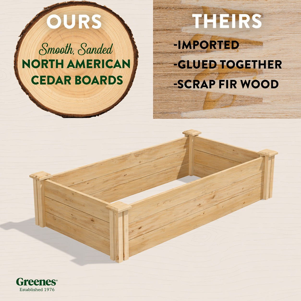 greenes-fence-premium-cedar-raised-garden-bed-2-ft-x-4-ft-x-10-5-in-3-4-in-thick image 2
