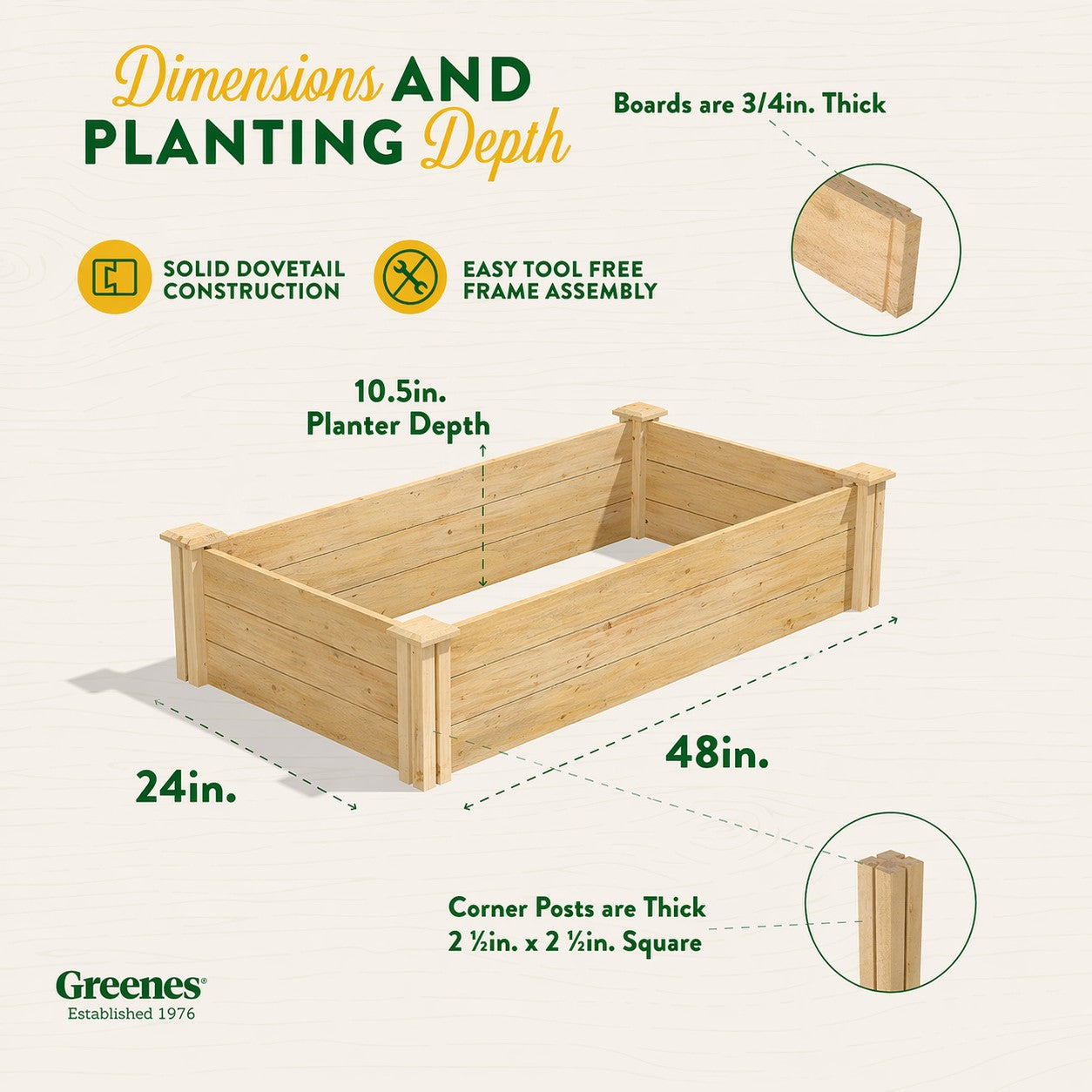 greenes-fence-premium-cedar-raised-garden-bed-2-ft-x-4-ft-x-10-5-in-3-4-in-thick image 7