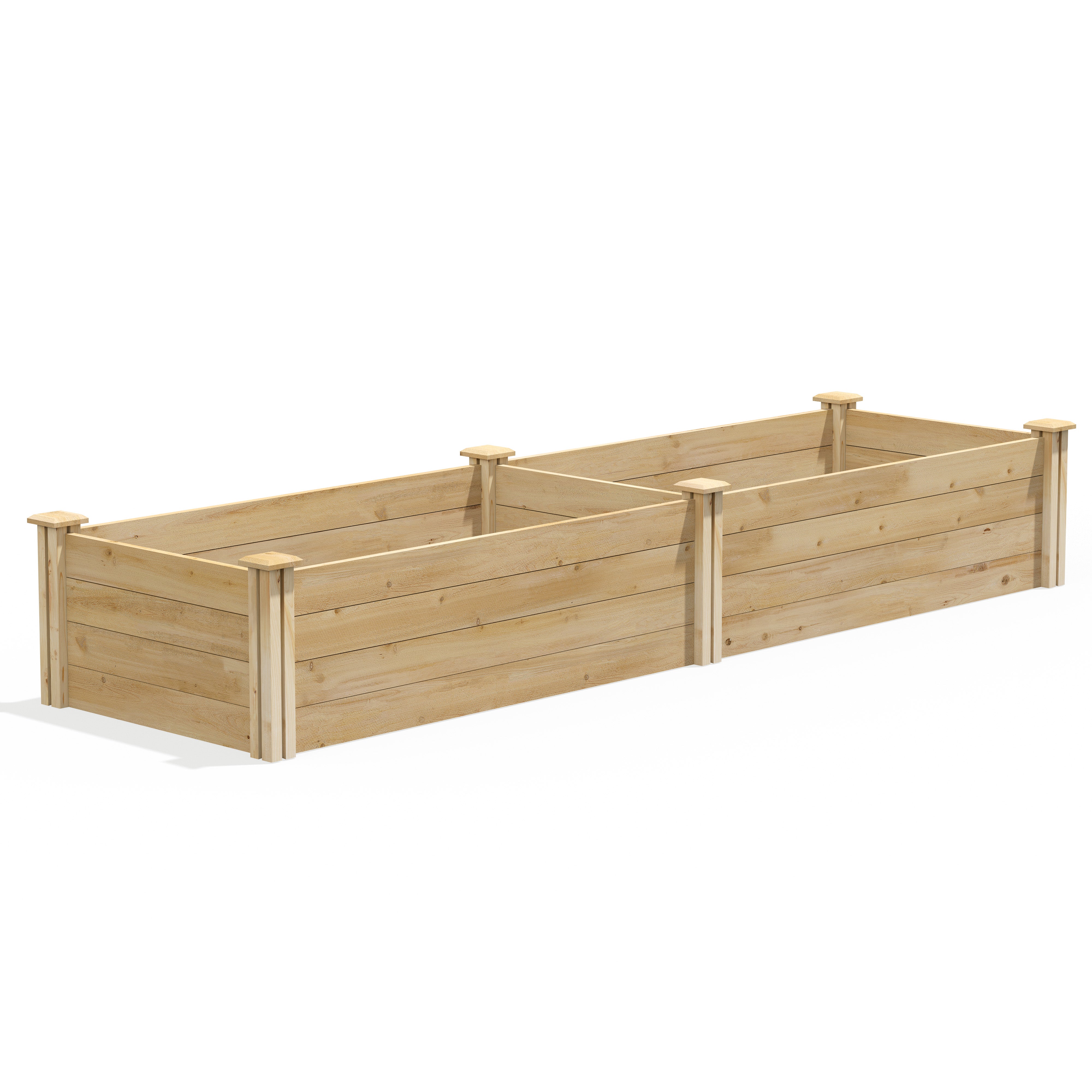 greenes-fence-premium-cedar-raised-garden-bed-2-ft-x-8-ft-x-14-in-rc249614 image 2