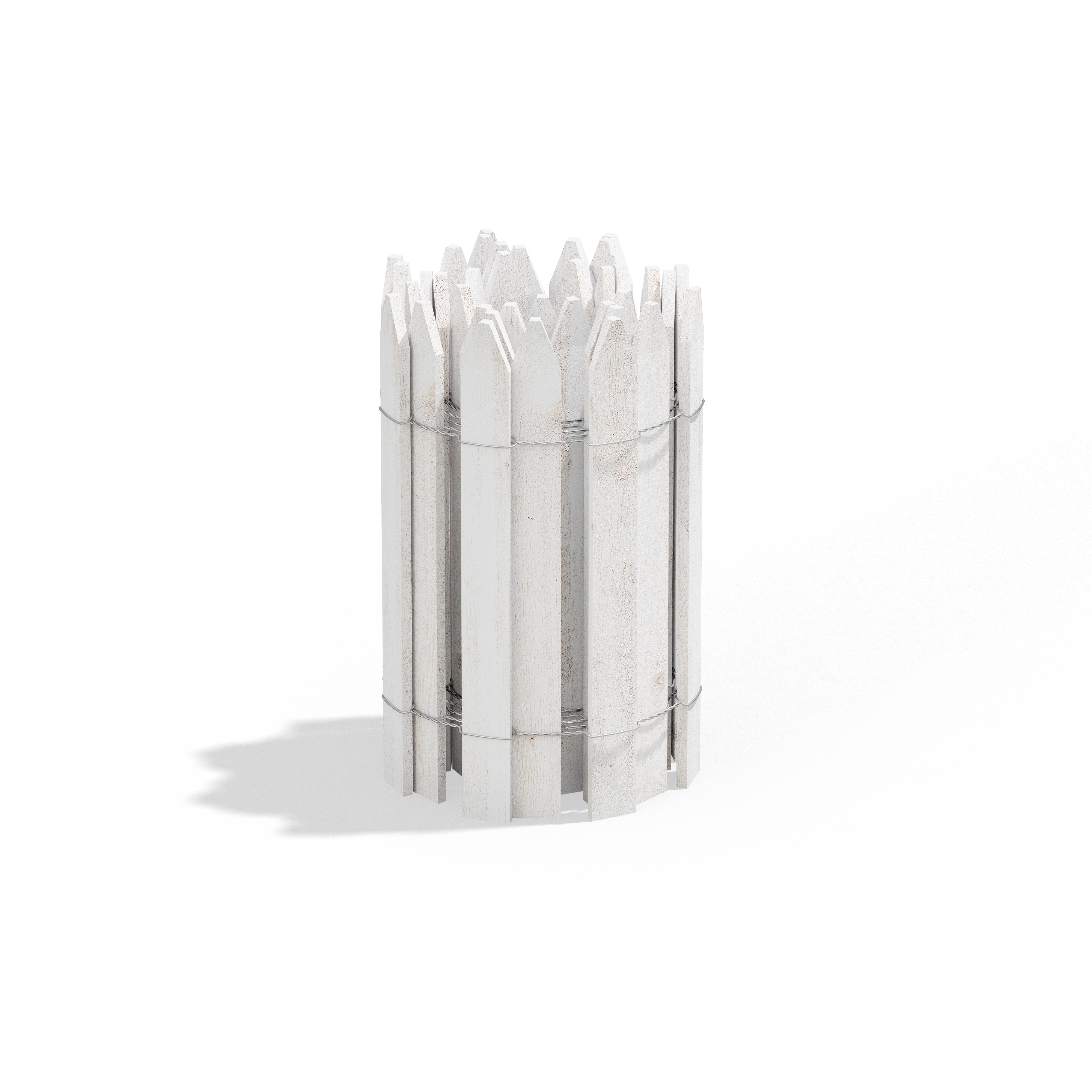 greenes-fence-white-wooden-garden-picket-fence-rc24w-12-ft-x-16-in-4-pack image 1