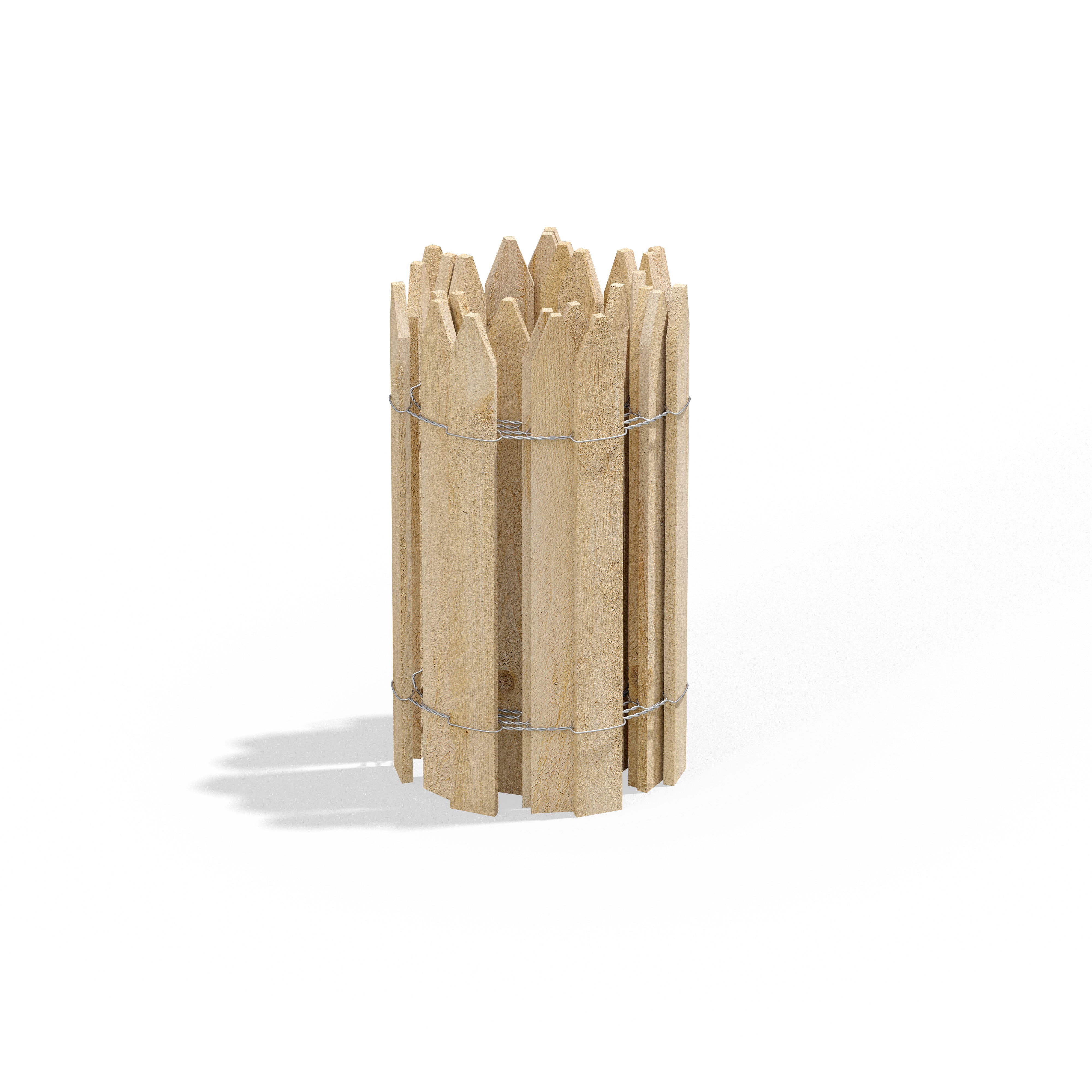 greenes-fence-cedar-wooden-garden-picket-fence-8-ft-x-16-in-natural-or-white-rc2 image 1