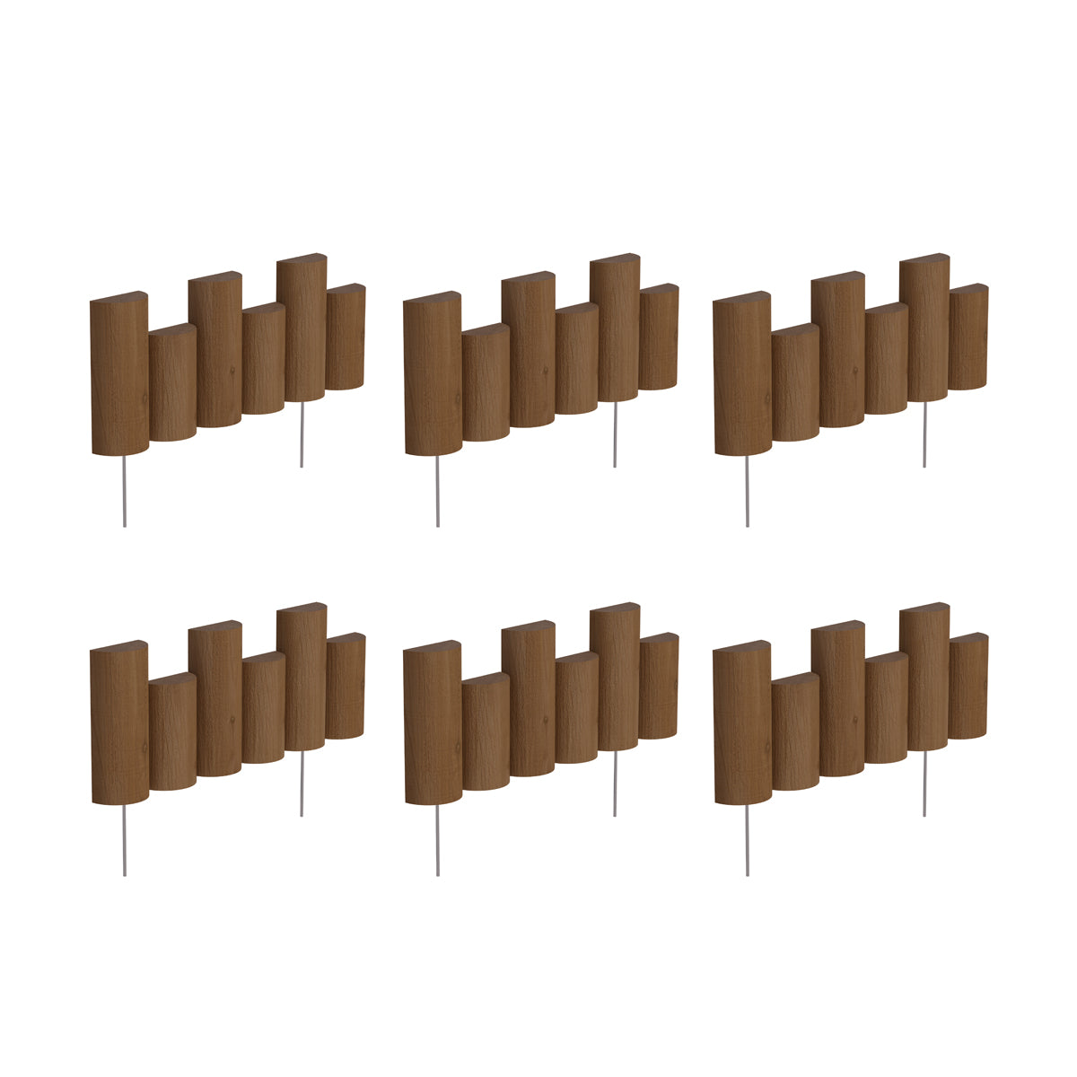 greenes-fence-wooden-half-log-staggered-lawn-edging-18-in-x-7-in-rc32b image 3
