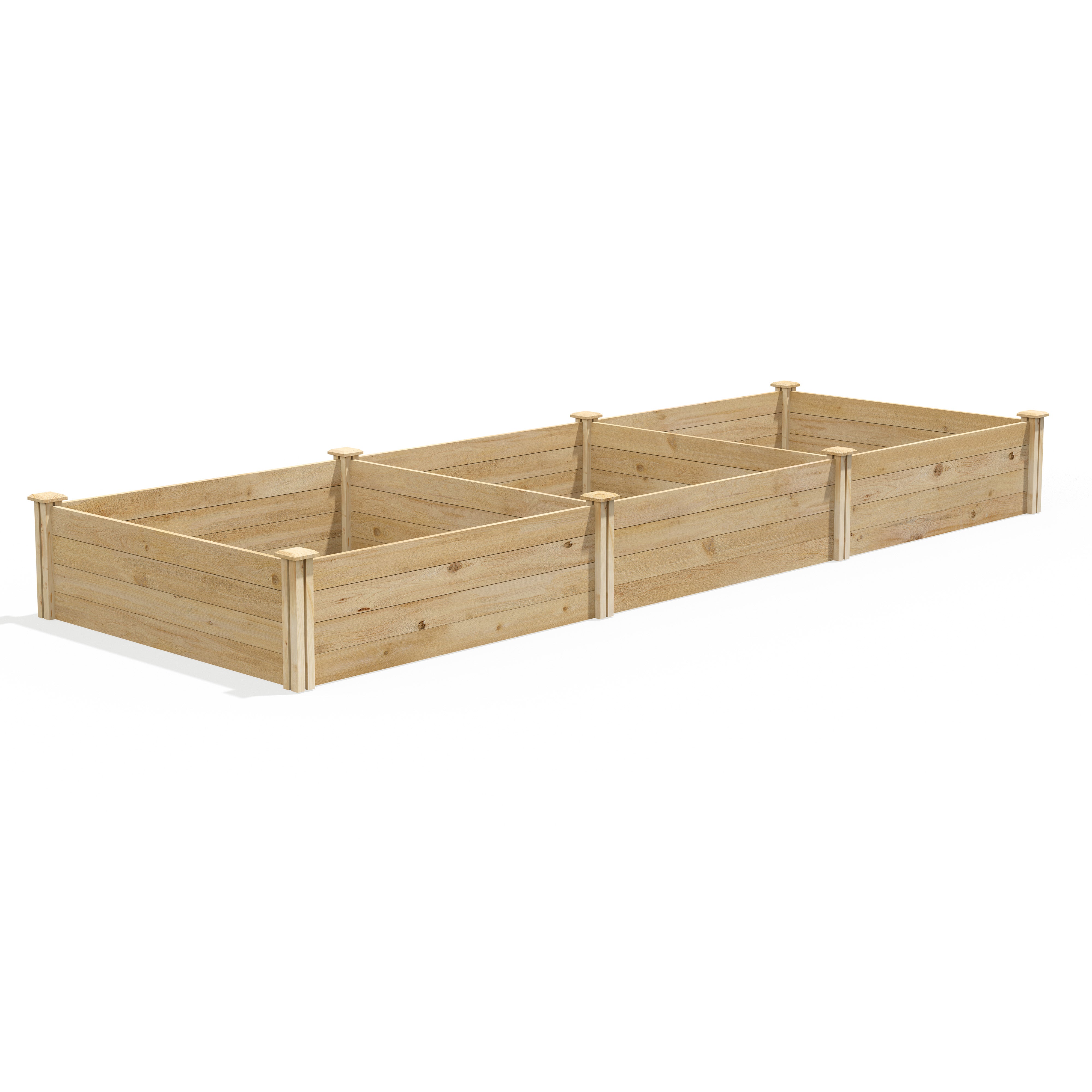 greenes-fence-premium-cedar-raised-garden-bed-4-ft-x-12-ft-x-14-in-3-4-in-thick- image 2