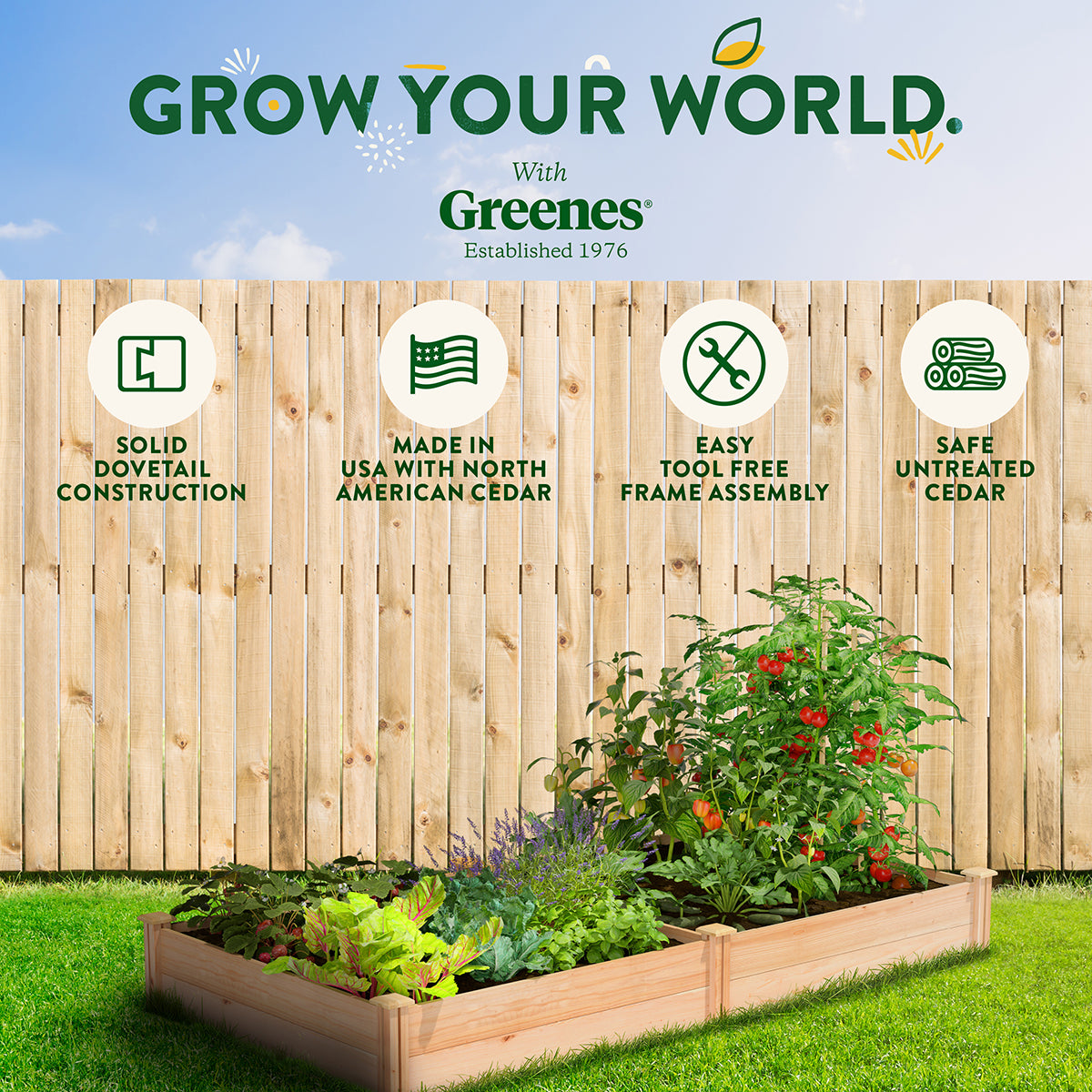 greenes-fence-premium-cedar-raised-garden-bed-3-ft-x-6-ft-x-11-in-3-4-in-thick-r image 6