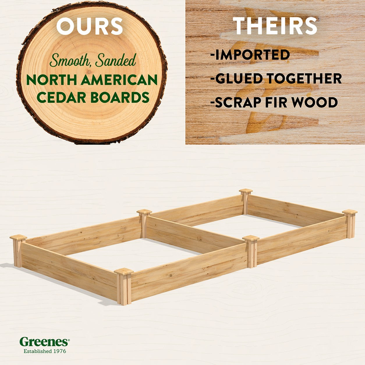 greenes-fence-premium-cedar-raised-garden-bed-4-ft-x-8-ft-x-7-in-3-4-in-thick-rc image 2