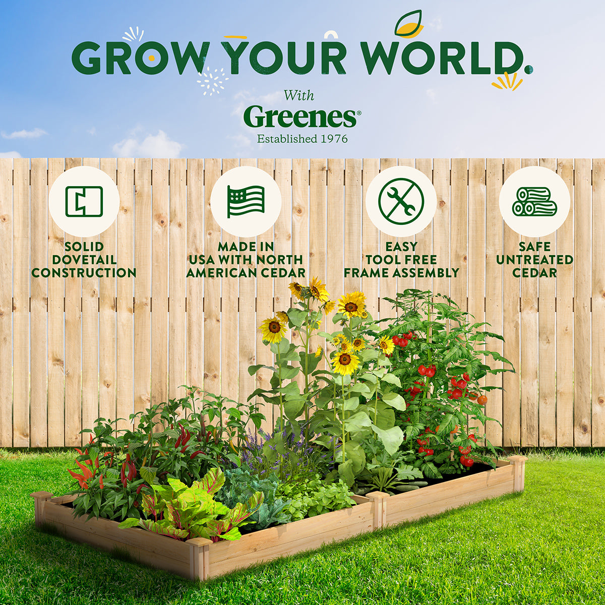 greenes-fence-premium-cedar-raised-garden-bed-4-ft-x-8-ft-x-7-in-3-4-in-thick-rc image 8