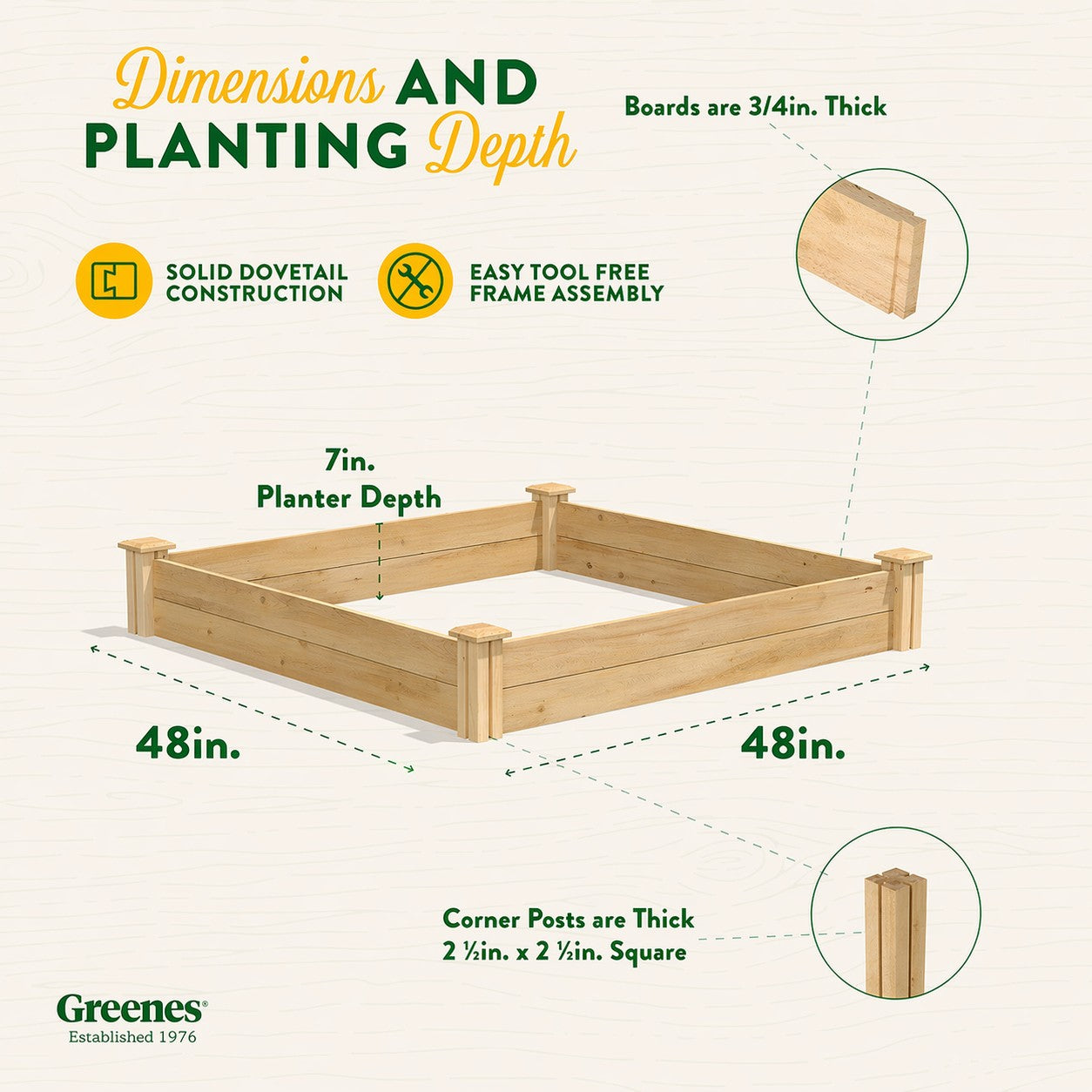greenes-fence-premium-cedar-raised-garden-bed-4-ft-x-4-ft-x-7-in-3-4-in-thick-rc image 7