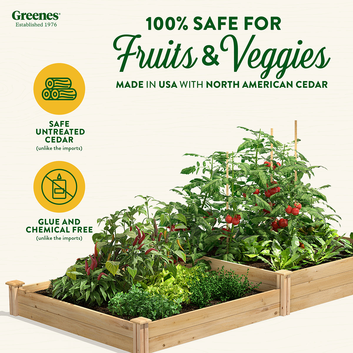 greenes-fence-premium-cedar-raised-garden-bed-2-tier-4-ft-x-8-ft-3-4-in-thick-rc image 3