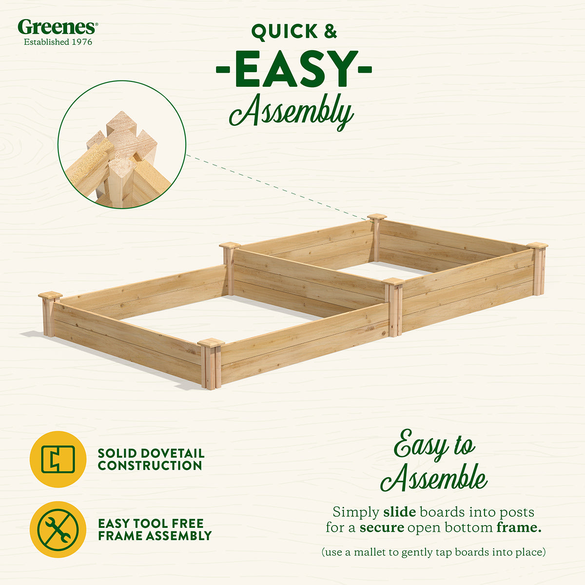 greenes-fence-premium-cedar-raised-garden-bed-2-tier-4-ft-x-8-ft-3-4-in-thick-rc image 4