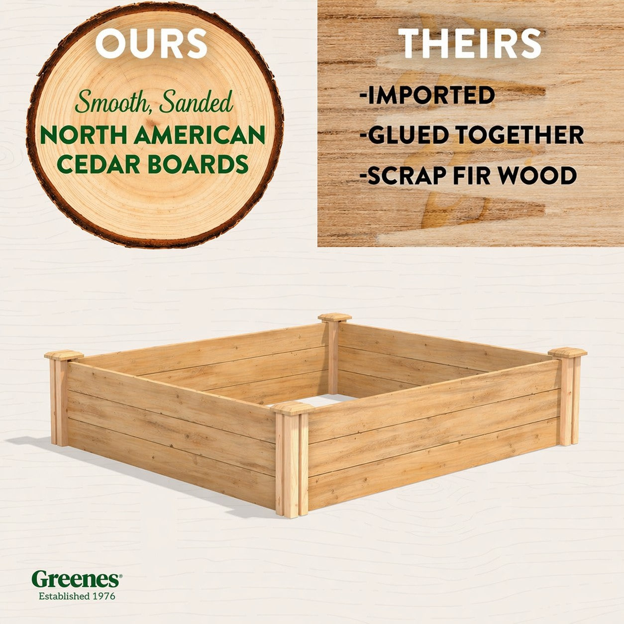greenes-fence-premium-cedar-raised-garden-bed-4-ft-x-4-ft-x-10-5-in-rc4t12b image 2