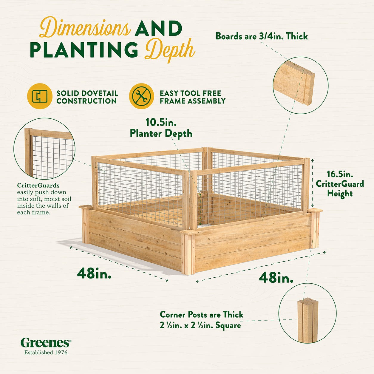 greenes-fence-premium-cedar-raised-garden-bed-with-critterguard-cedar-fence-syst image 7