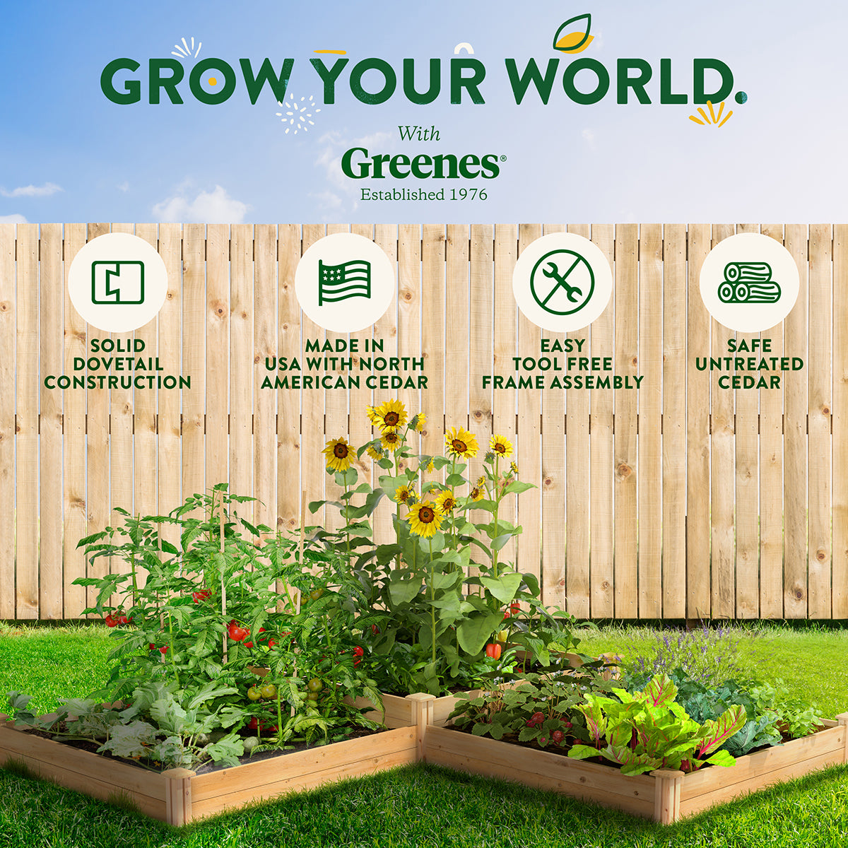 greenes-fence-premium-cedar-raised-garden-bed-2-tiered-4-ft-x-12-ft-3-4-in-thick image 8