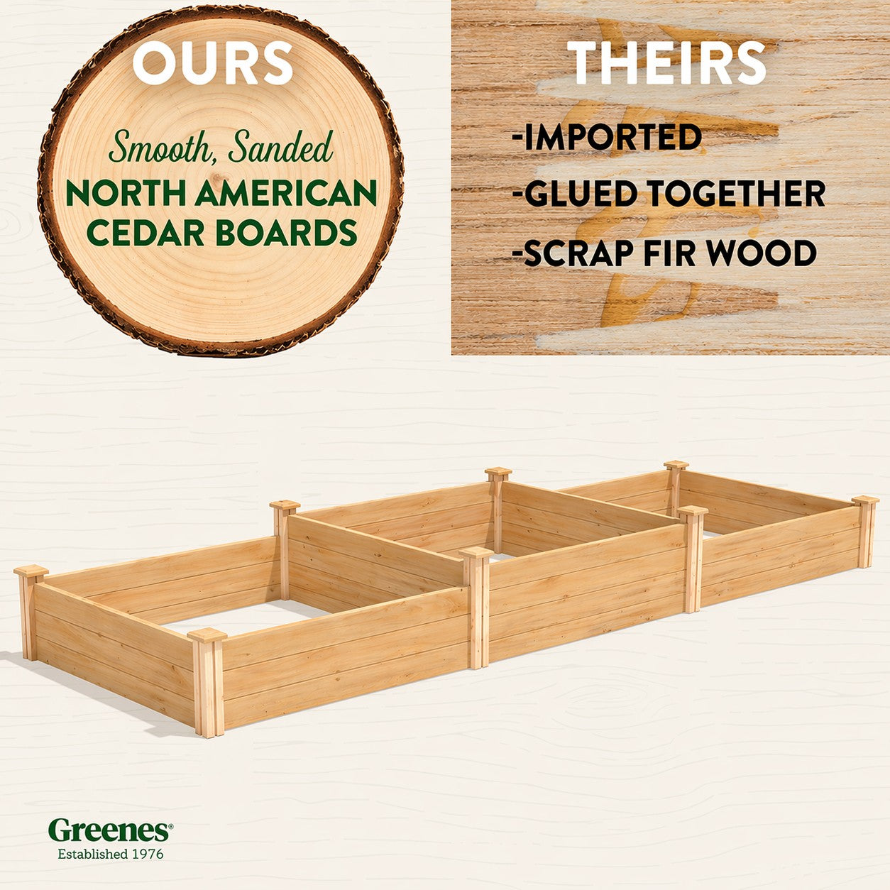 greenes-fence-premium-cedar-raised-garden-bed-tall-tiers-4-ft-x-12-ft-3-4-in-thi image 2