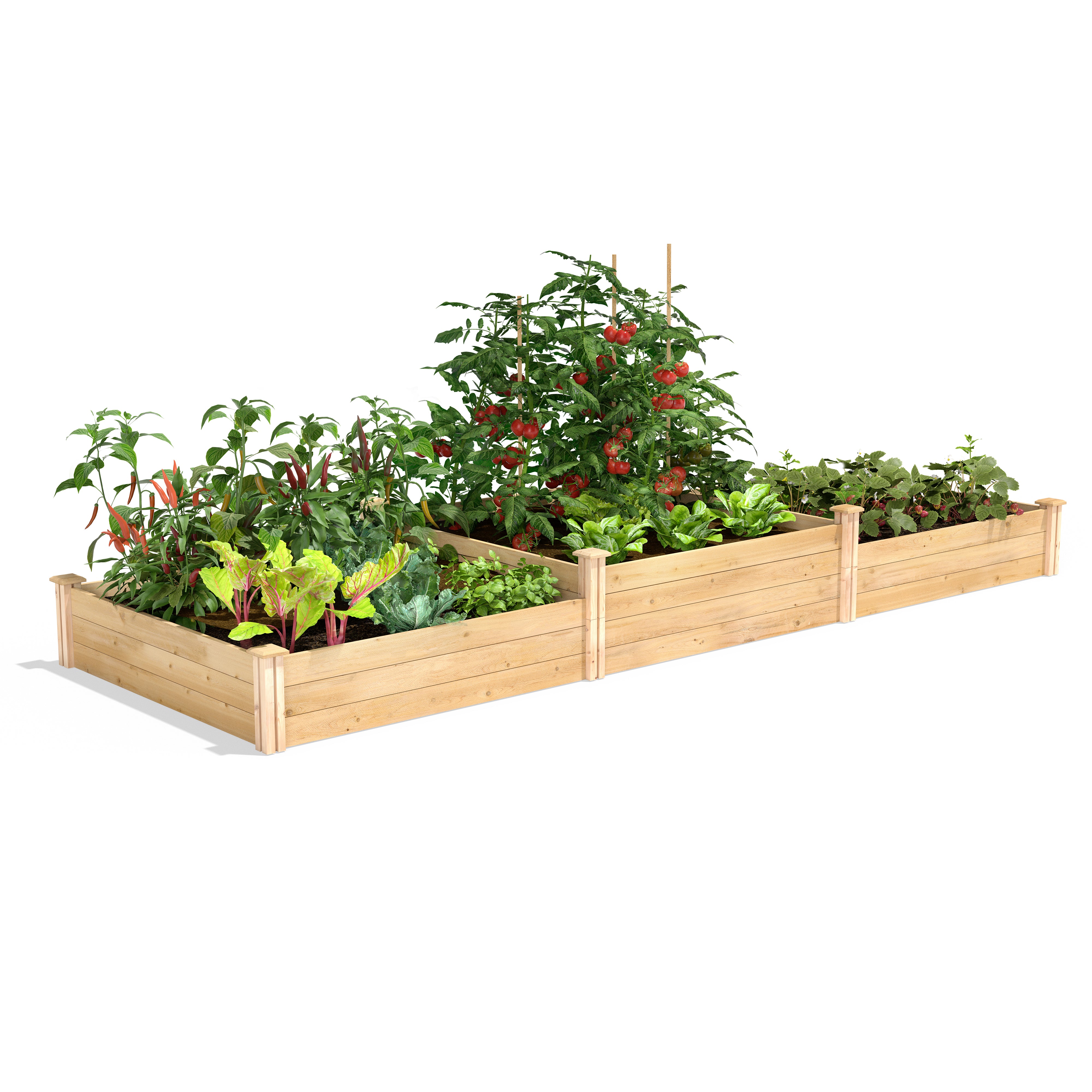 greenes-fence-premium-cedar-raised-garden-bed-tall-tiers-4-ft-x-12-ft-3-4-in-thi image 1