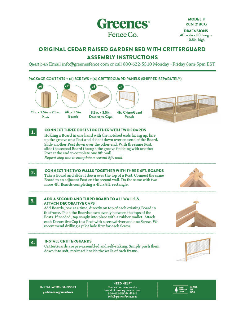 greenes-fence-premium-cedar-raised-garden-bed-with-critterguard-cedar-fence-syst-3 image 5