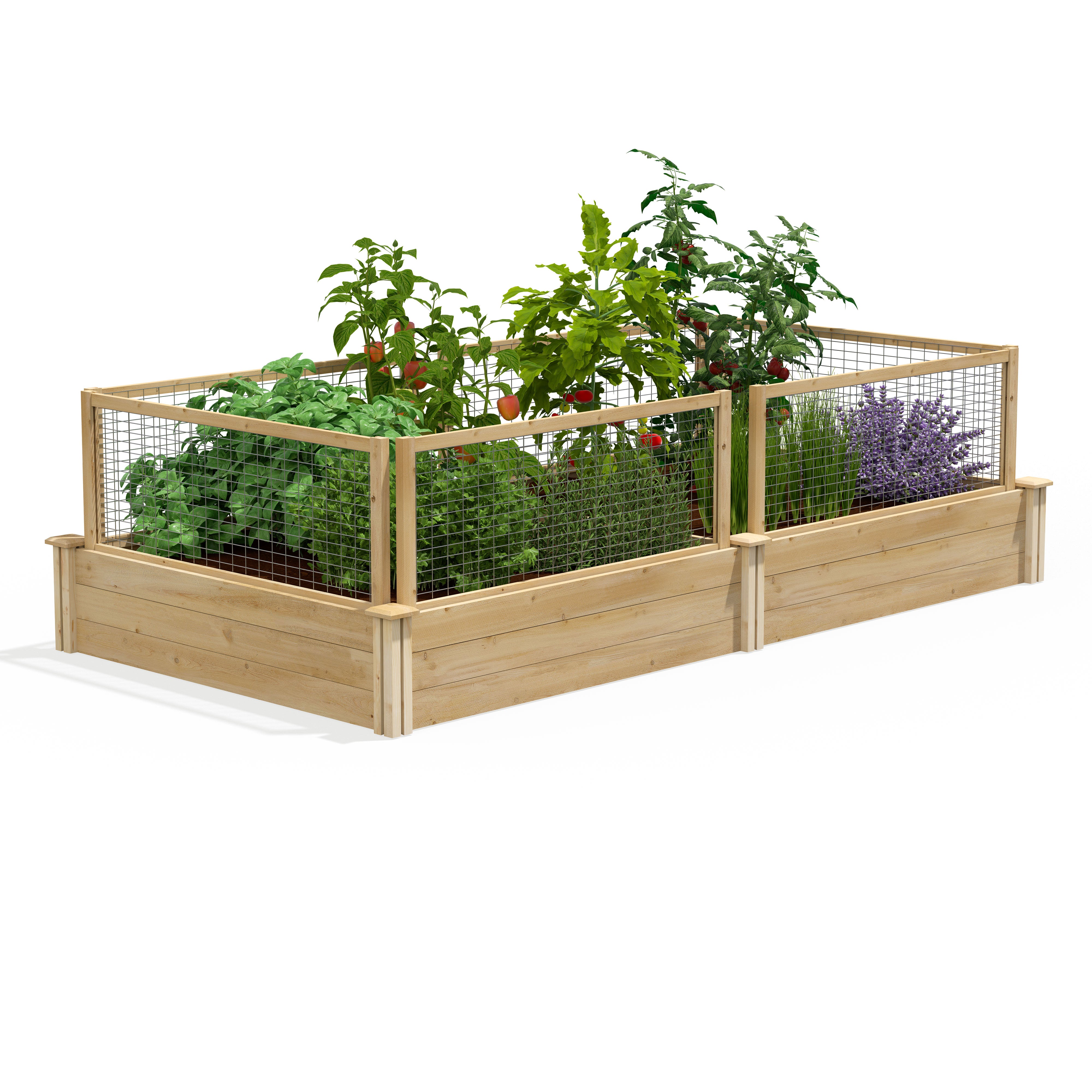 greenes-fence-premium-cedar-raised-garden-bed-with-critterguard-cedar-fence-syst-3 image 1