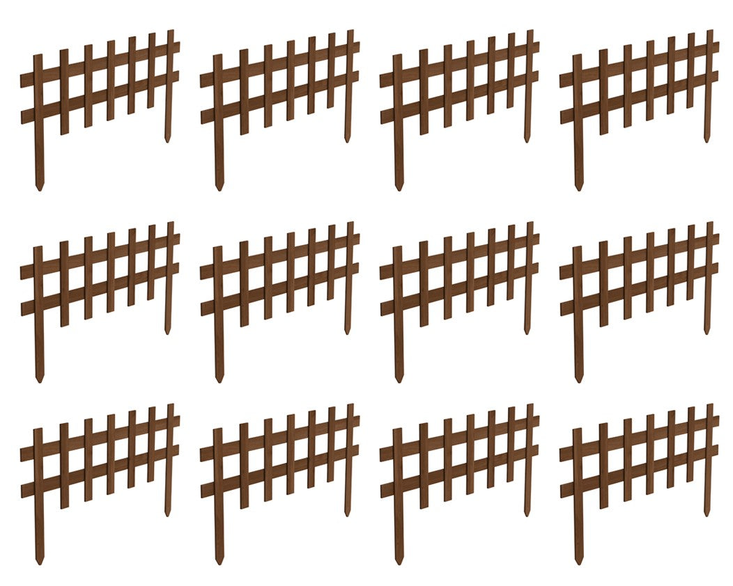 greenes-fence-deluxe-brown-wooden-garden-picket-fence-36-in-x-18-in-panel-rc75b image 2