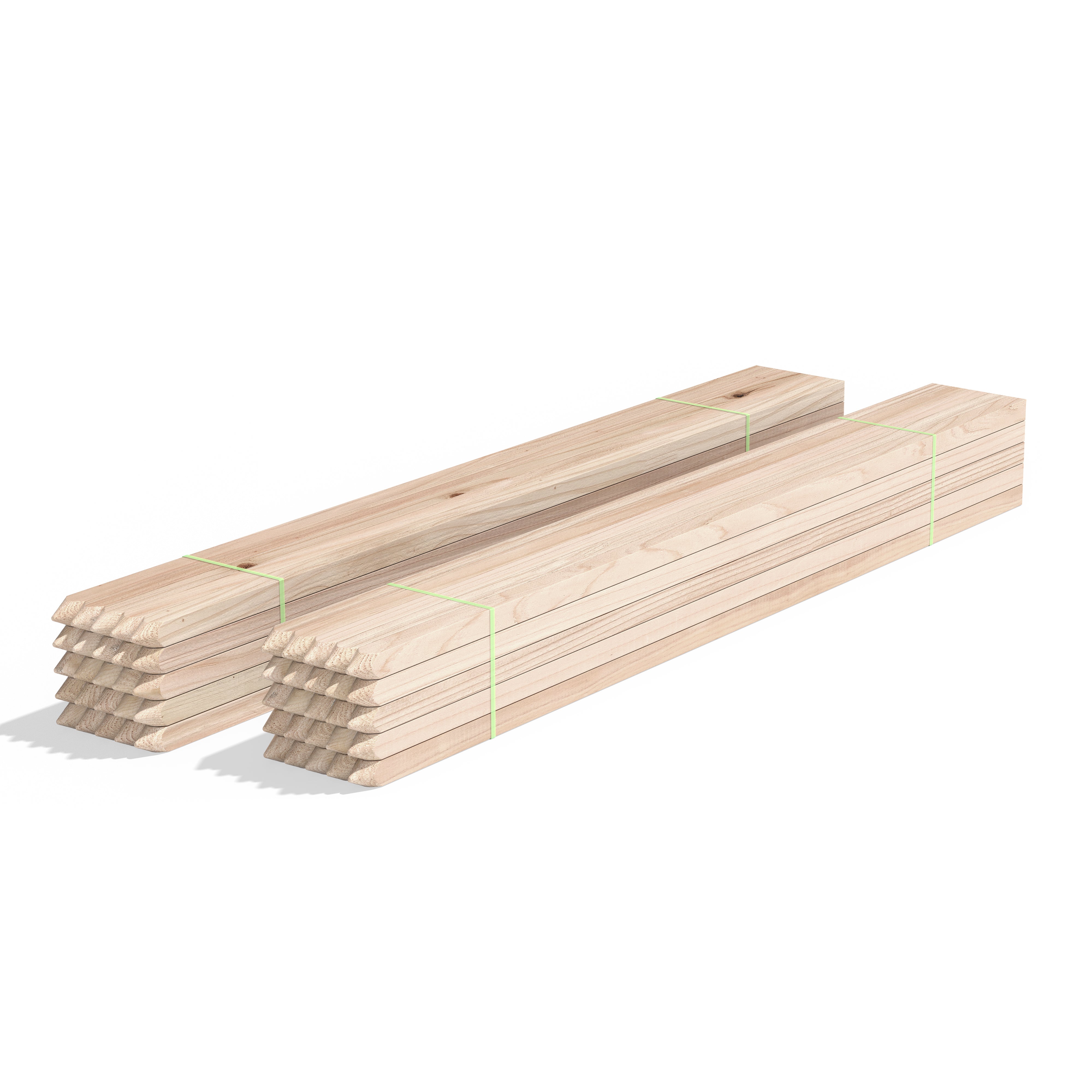 greenes-fence-rc83n-3-ft-wooden-garden-stake-3-4-in-x-3-4-in-untreated-pointed-e image 2
