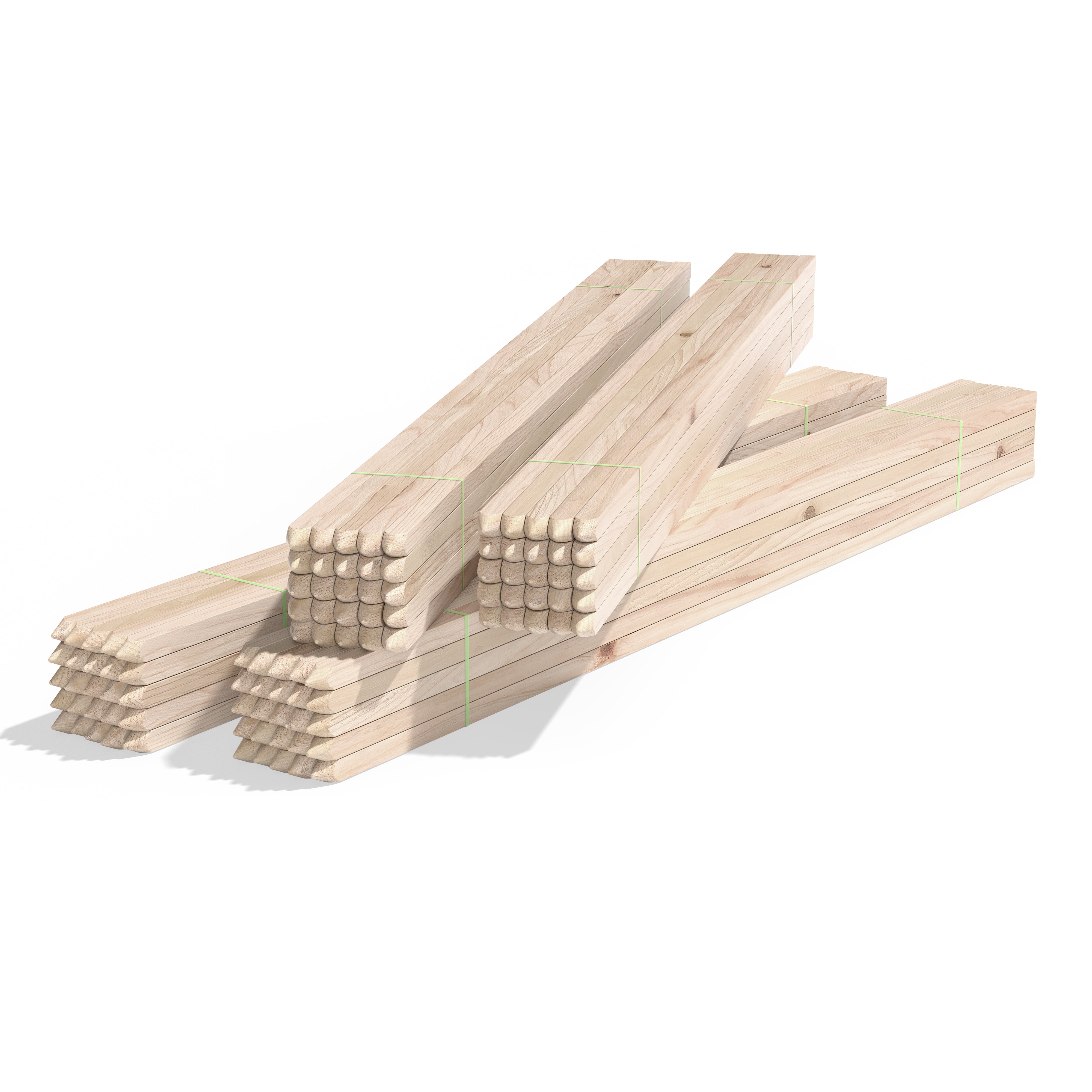 greenes-fence-rc83n-3-ft-wooden-garden-stake-3-4-in-x-3-4-in-untreated-pointed-e image 4