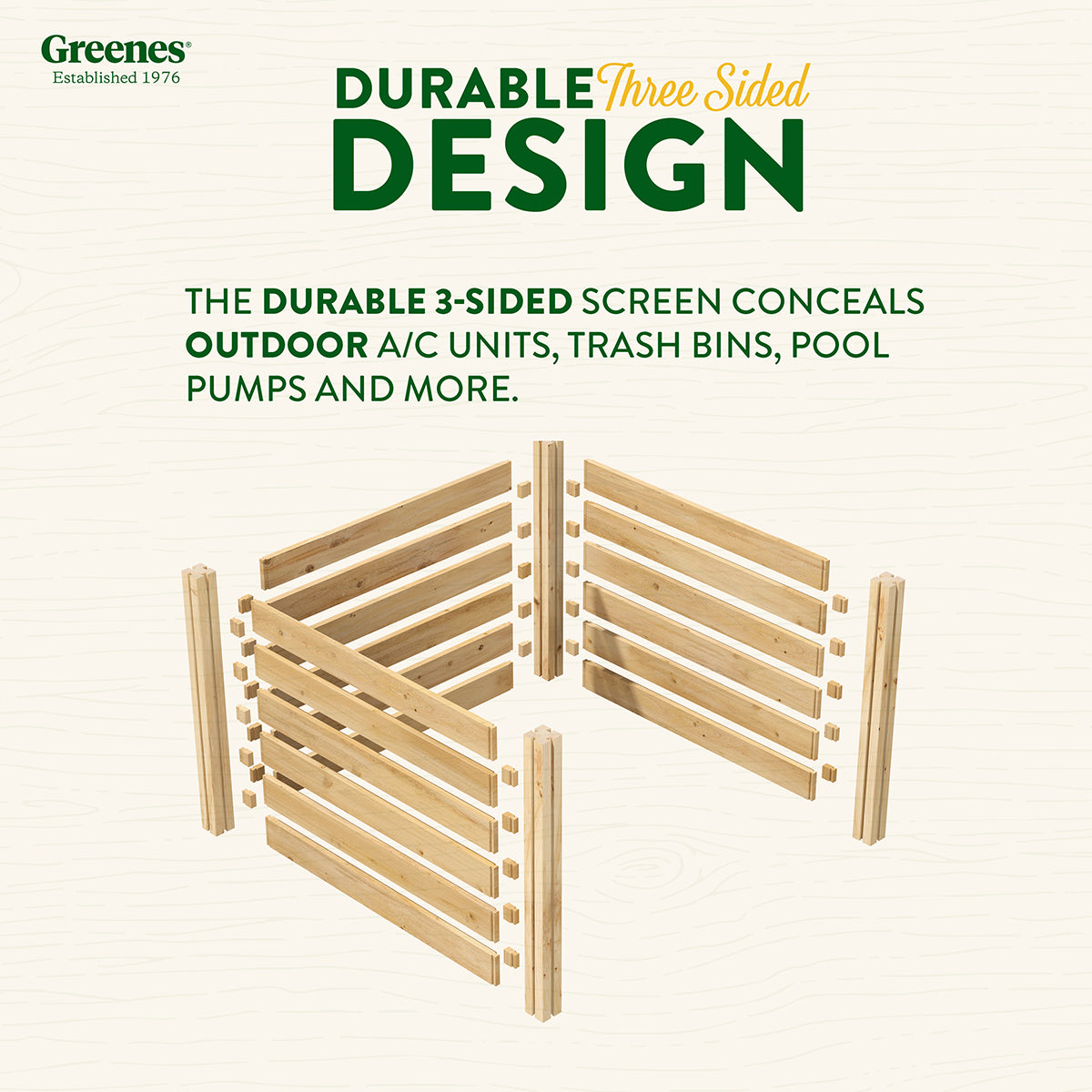 greenes-fence-premium-cedar-outdoor-air-conditioning-cover-privacy-screen-3-4-in image 6