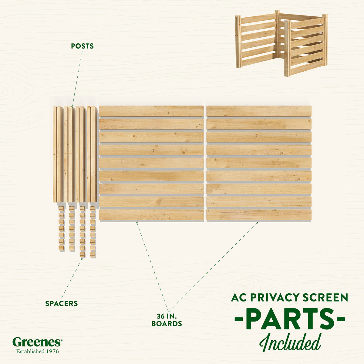 greenes-fence-premium-cedar-outdoor-air-conditioning-cover-privacy-screen-3-4-in image 8