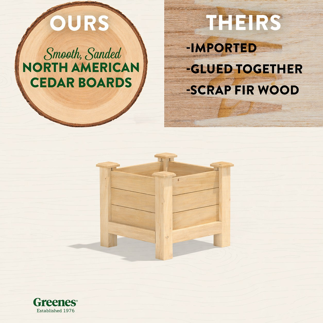 greenes-fence-premium-cedar-elevated-planter-3-4-in-thick-ideal-for-ornamental-t image 3
