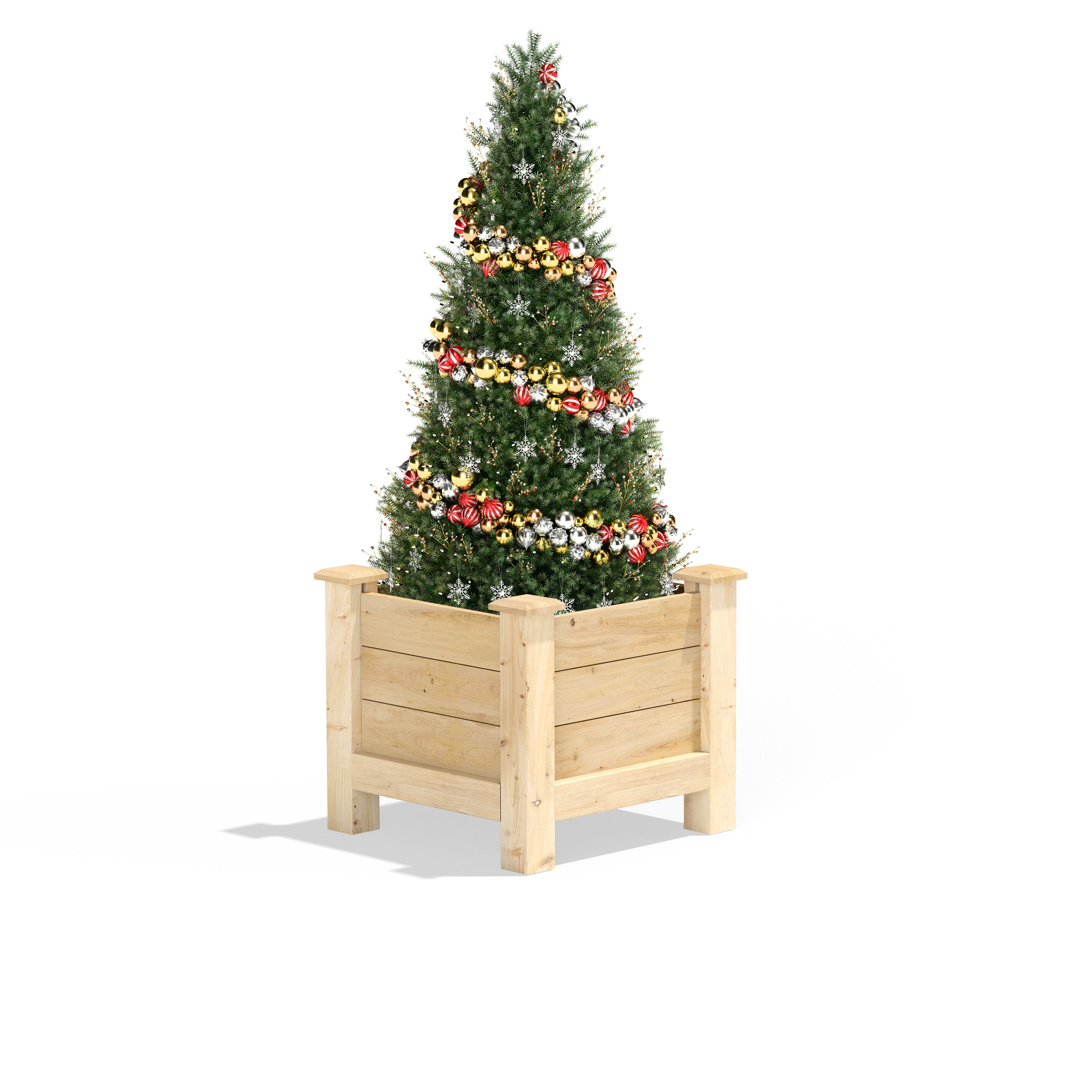 greenes-fence-premium-cedar-elevated-planter-3-4-in-thick-ideal-for-ornamental-t image 2