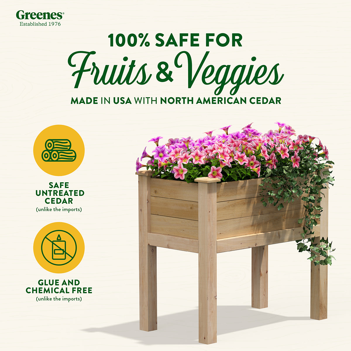 greenes-fence-original-cedar-elevated-garden-bed-16-in-x-32-in-x-31-in-rcev1632 image 3