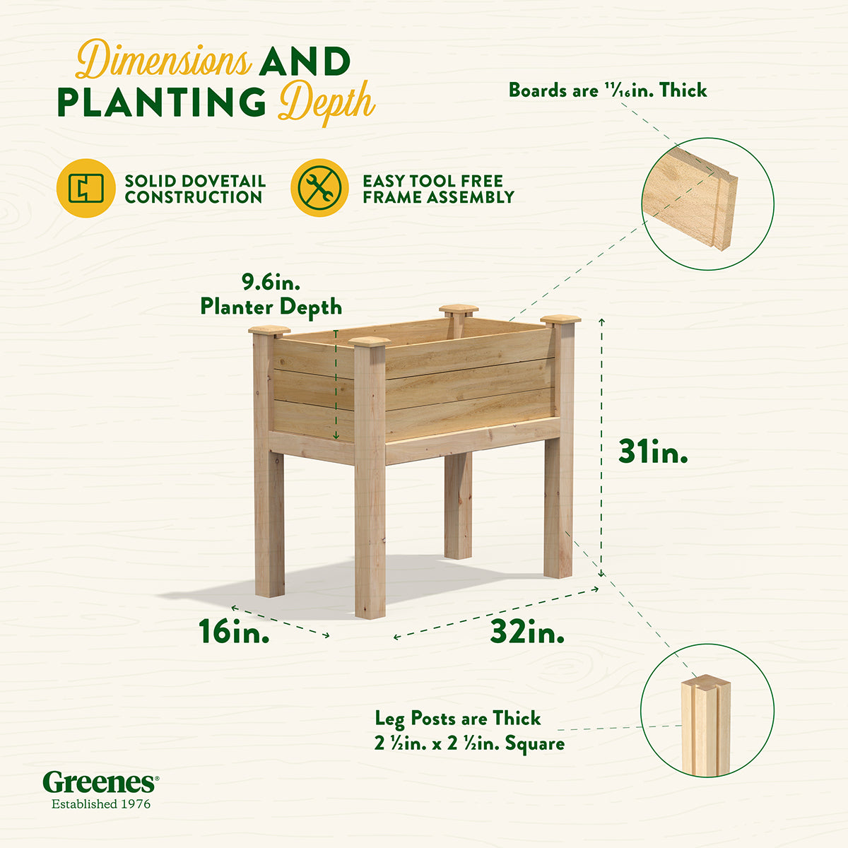 greenes-fence-original-cedar-elevated-garden-bed-16-in-x-32-in-x-31-in-rcev1632 image 7