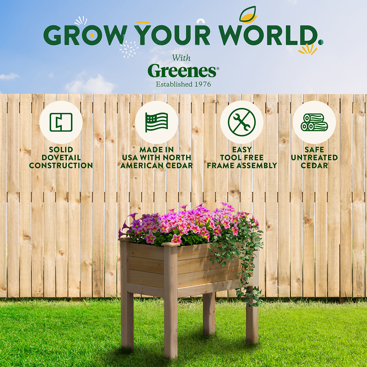 greenes-fence-original-cedar-elevated-garden-bed-16-in-x-32-in-x-31-in-rcev1632 image 8