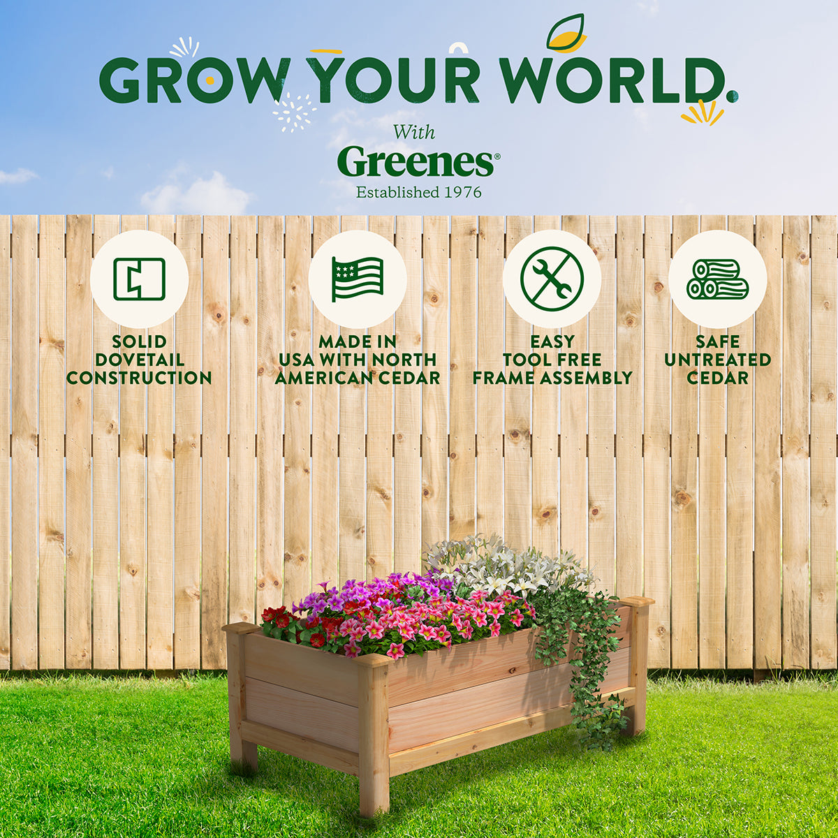 greenes-fence-premium-cedar-elevated-garden-bed-24-in-x-48-in-x-19-in-3-4-in-thi image 8