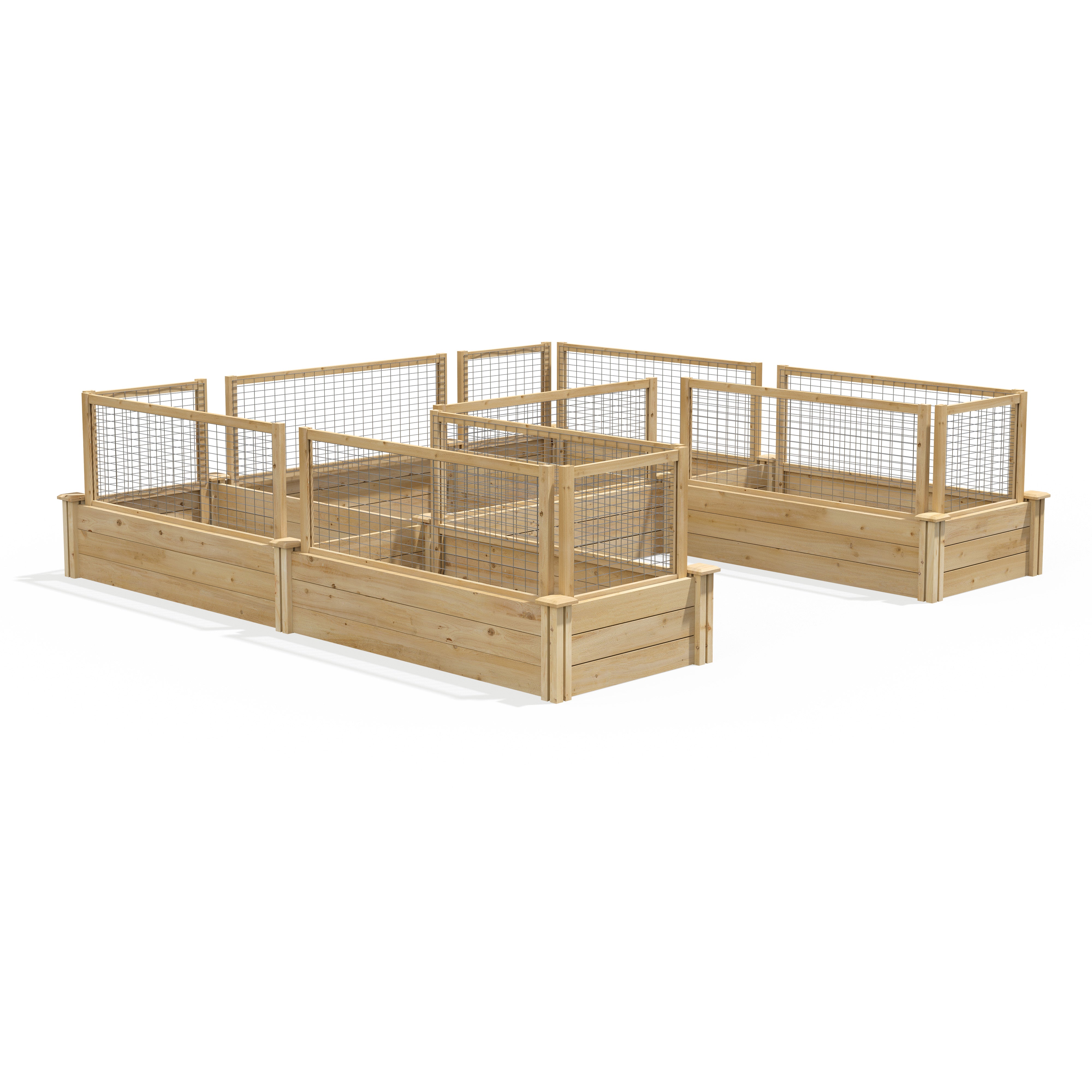 greenes-fence-premium-cedar-raised-garden-bed-with-critterguard-fence-system-u-s image 2