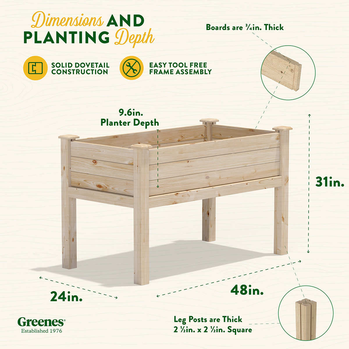 greenes-fence-original-pine-elevated-garden-bed-24-in-x-48-in-x-31-in-rcpev2448 image 7