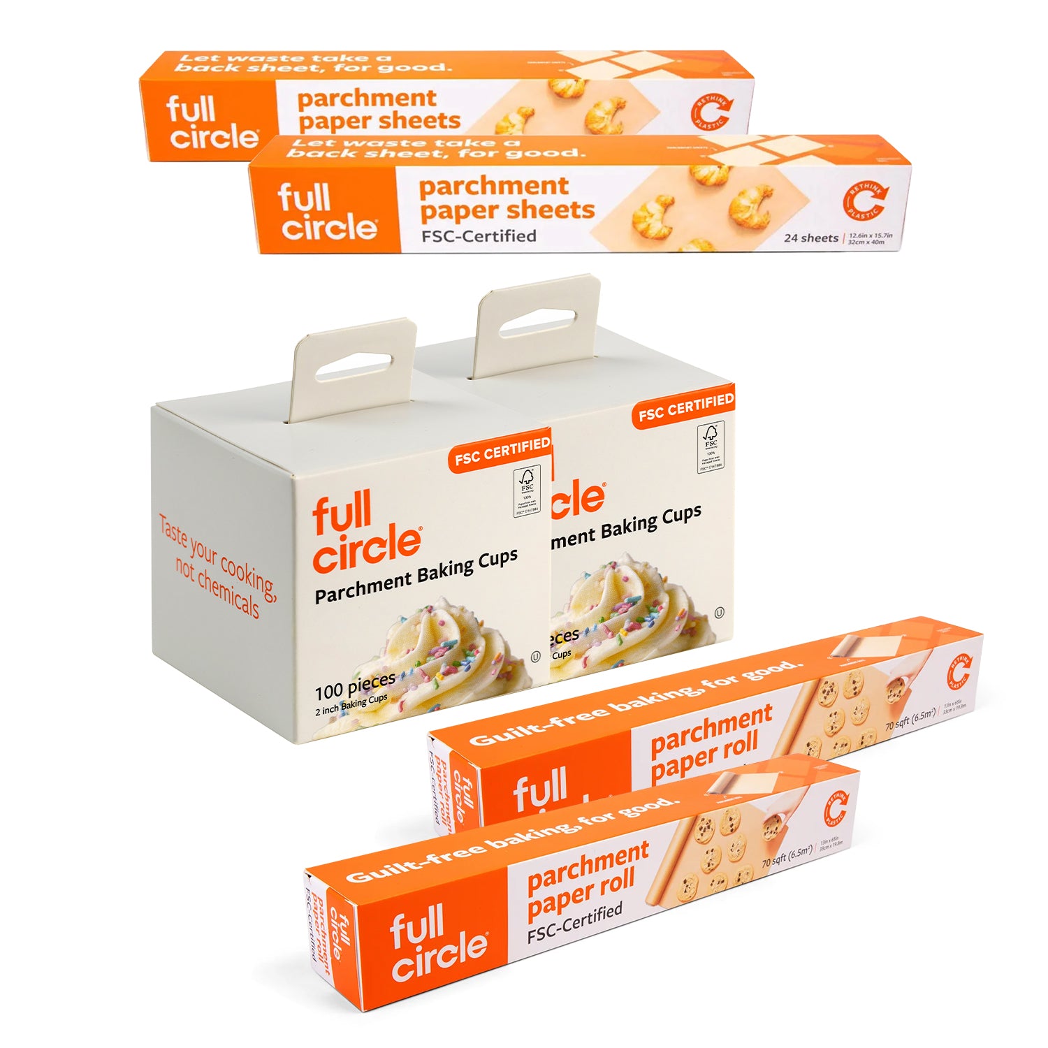 full-circle-ready-to-bake-kit-parchment-paper-bundle image 1
