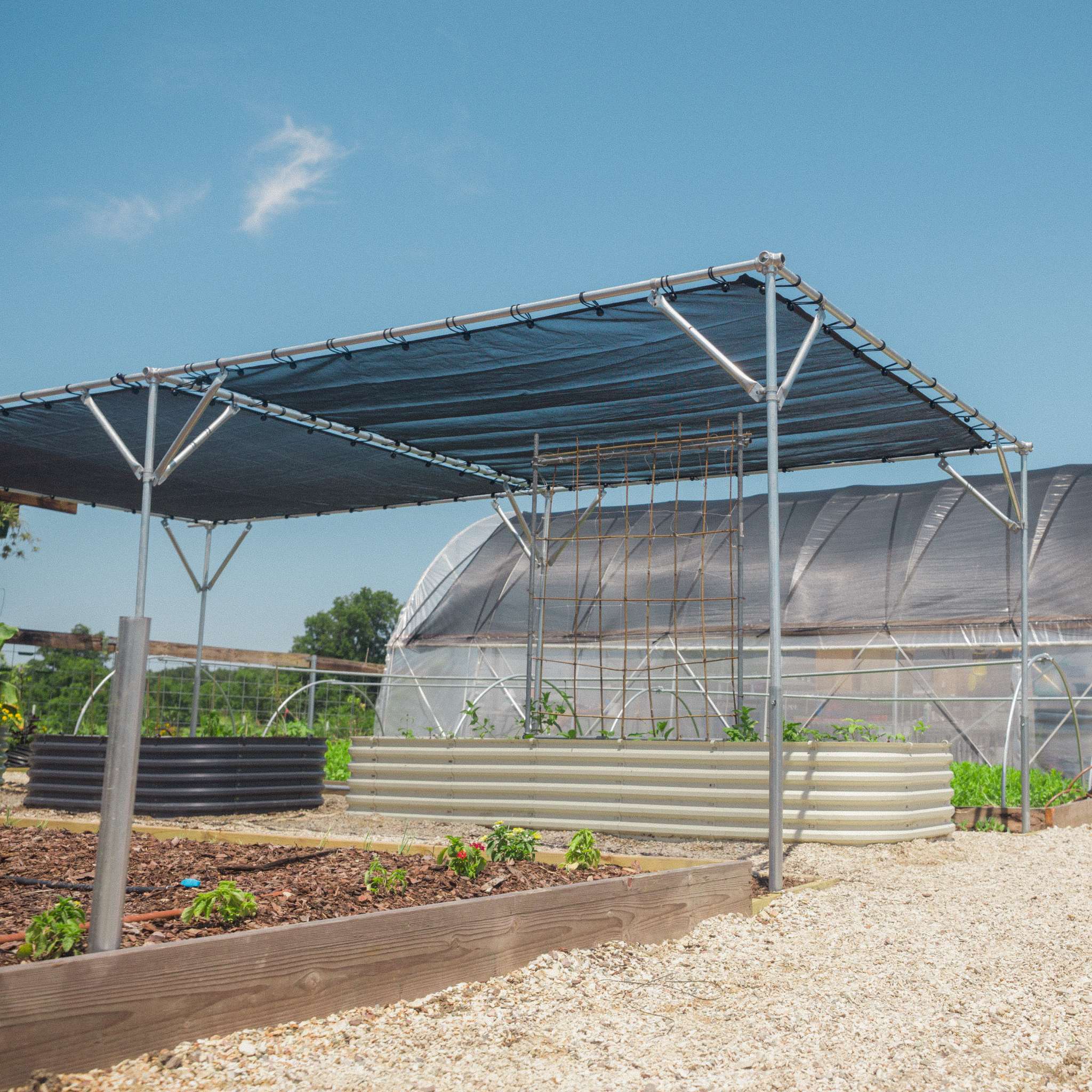 bootstrap-farmer-diy-shade-structure-kit-with-50-shade-cloth-for-gardens-and-liv image 3