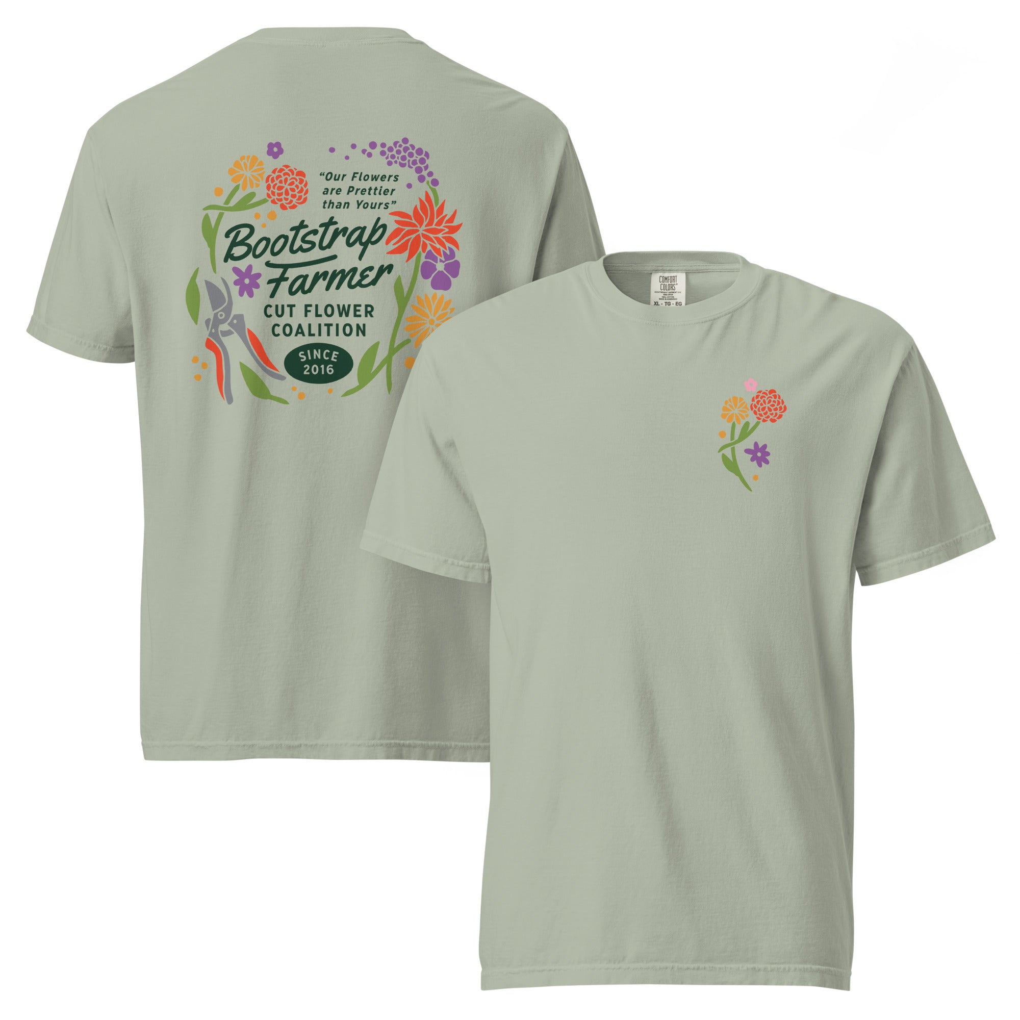 bootstrap-farmer-cut-flower-coalition-unisex-t-shirt-100-ring-spun-cotton image 6
