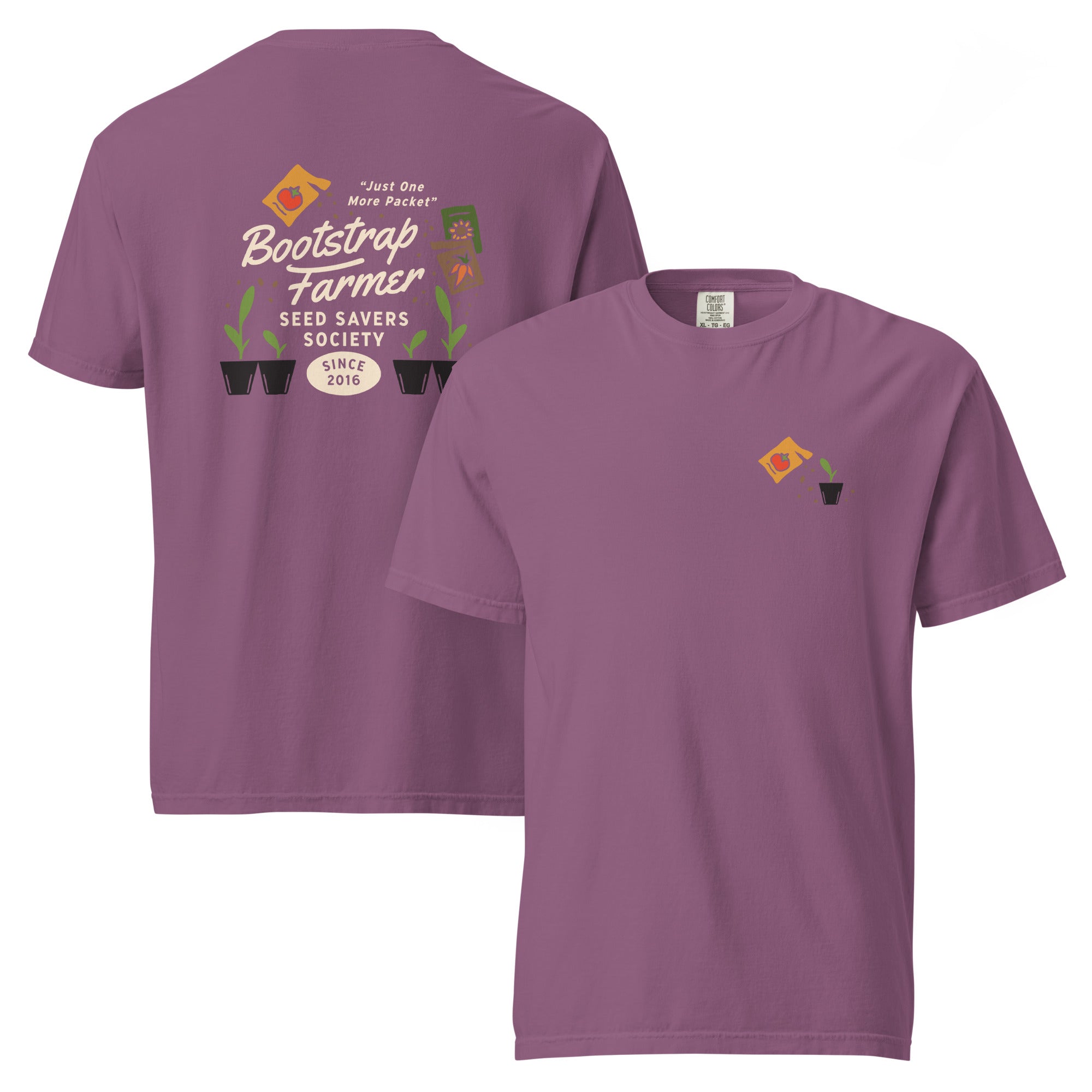 bootstrap-farmer-seed-savers-society-unisex-heavyweight-cotton-t-shirt image 3