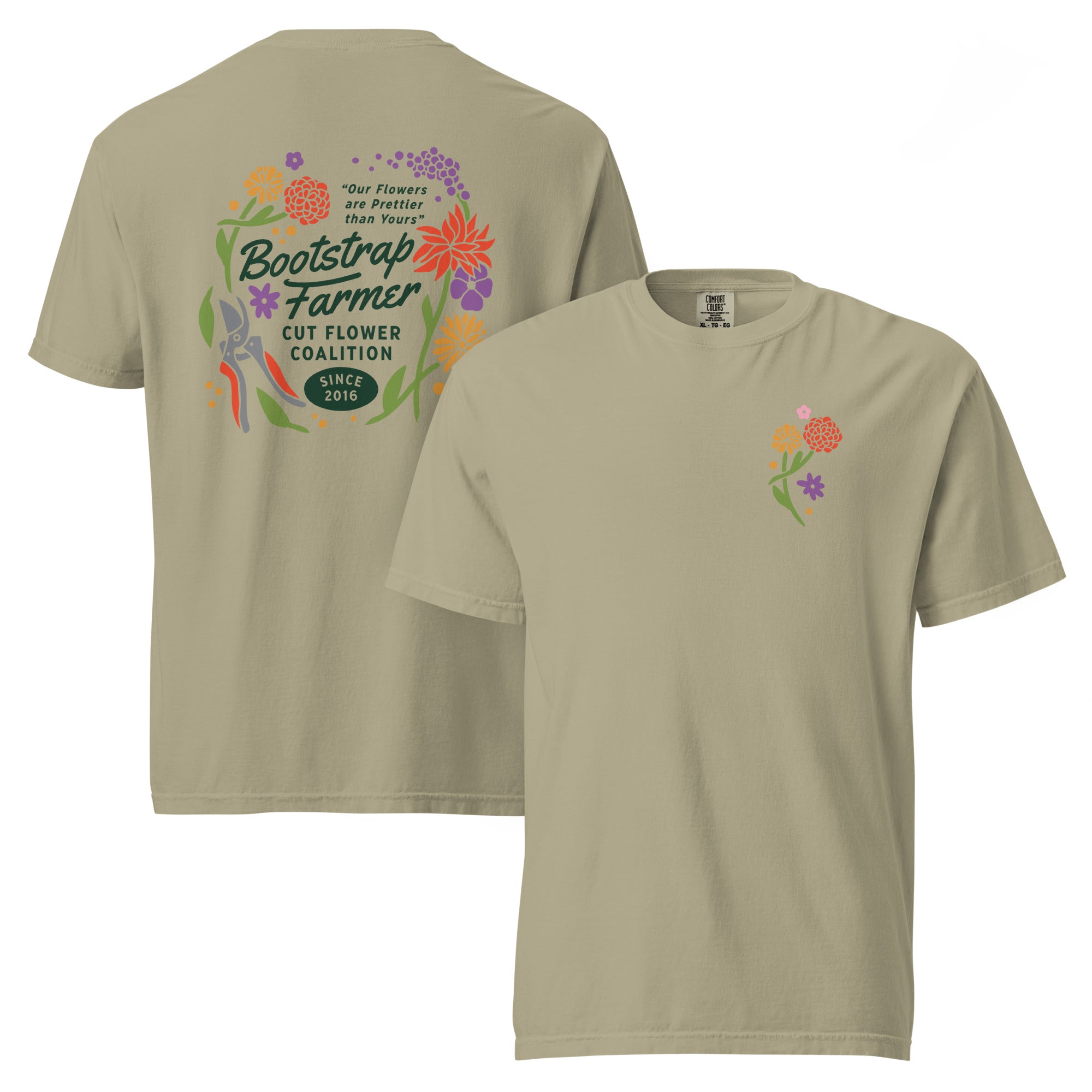bootstrap-farmer-cut-flower-coalition-unisex-t-shirt-100-ring-spun-cotton image 5