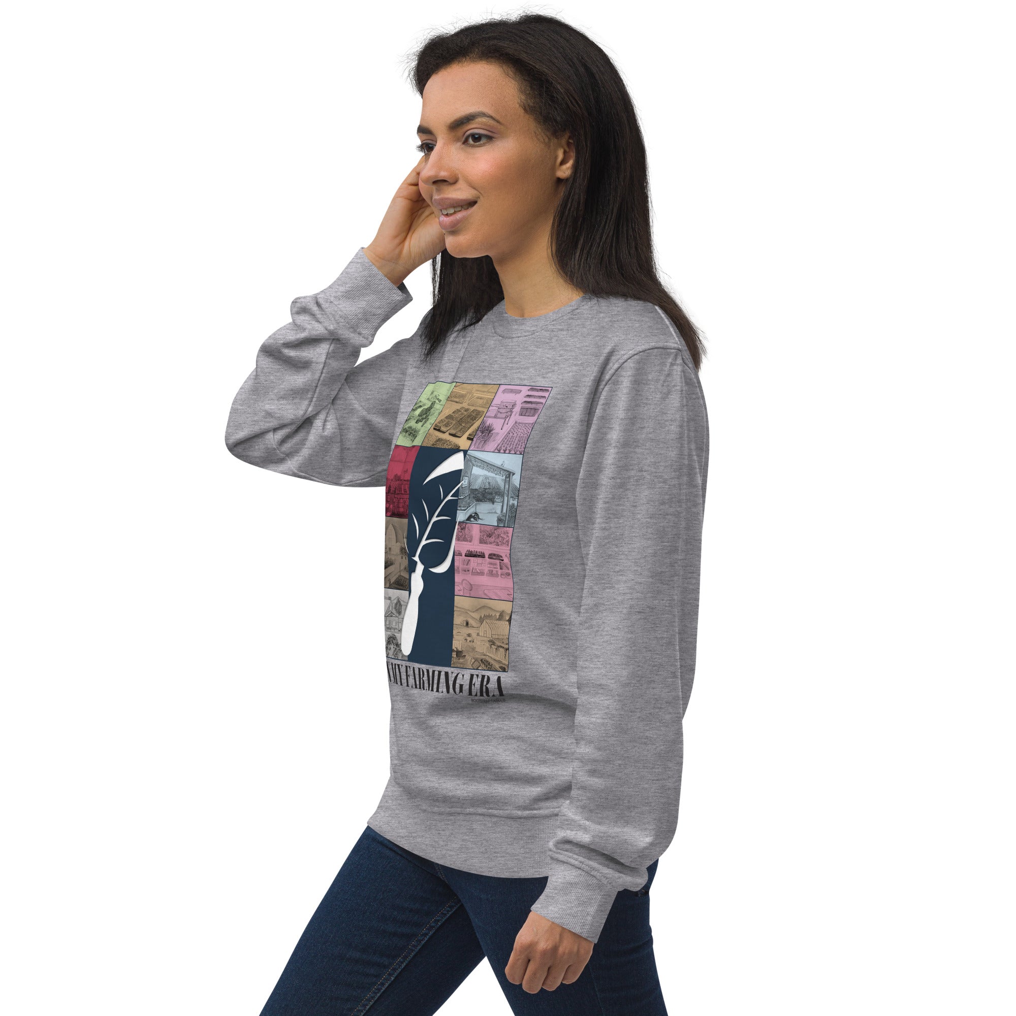bootstrap-farmer-farming-era-unisex-organic-sweatshirt image 3